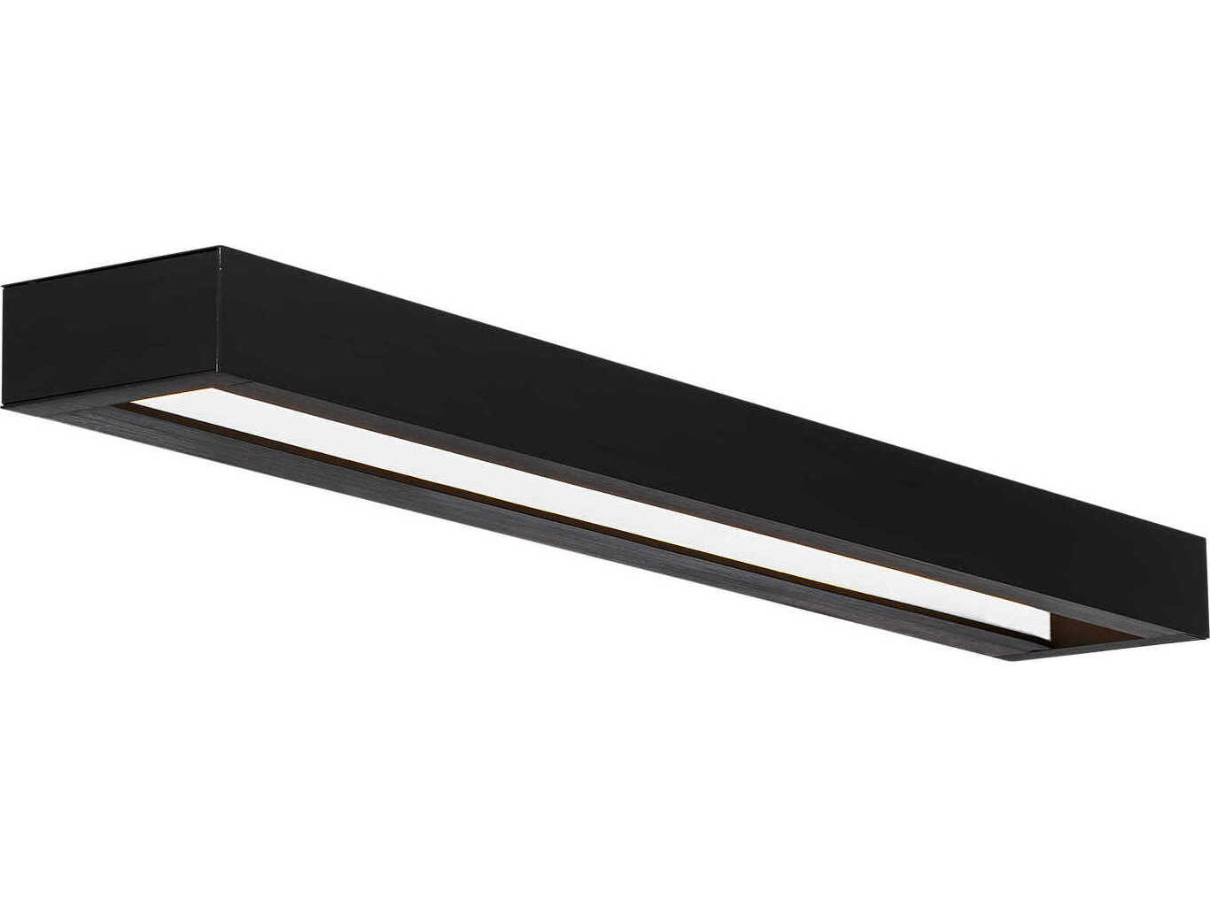 Modern Forms Open Bar 1-Light Black LED Vanity Light