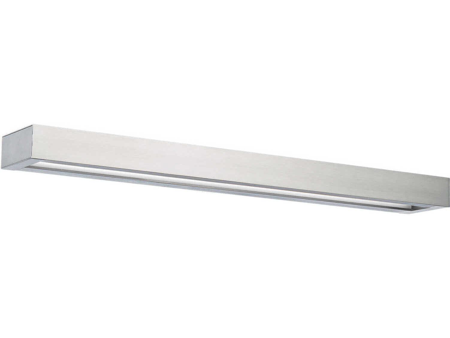 Modern Forms Open Bar 1-Light Brushed Nickel LED Vanity Light