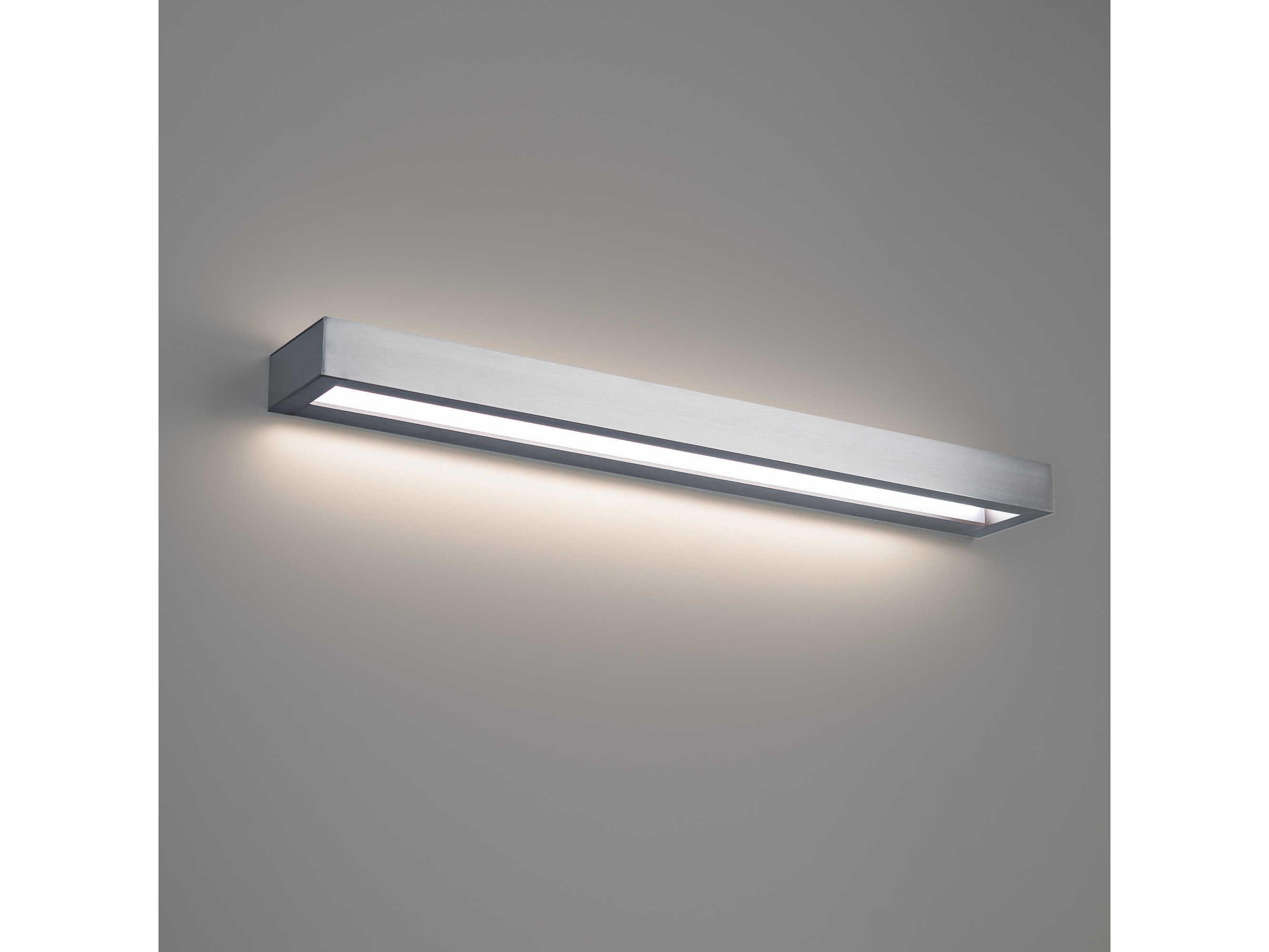 Modern Forms Open Bar 1-Light Brushed Nickel LED Vanity Light