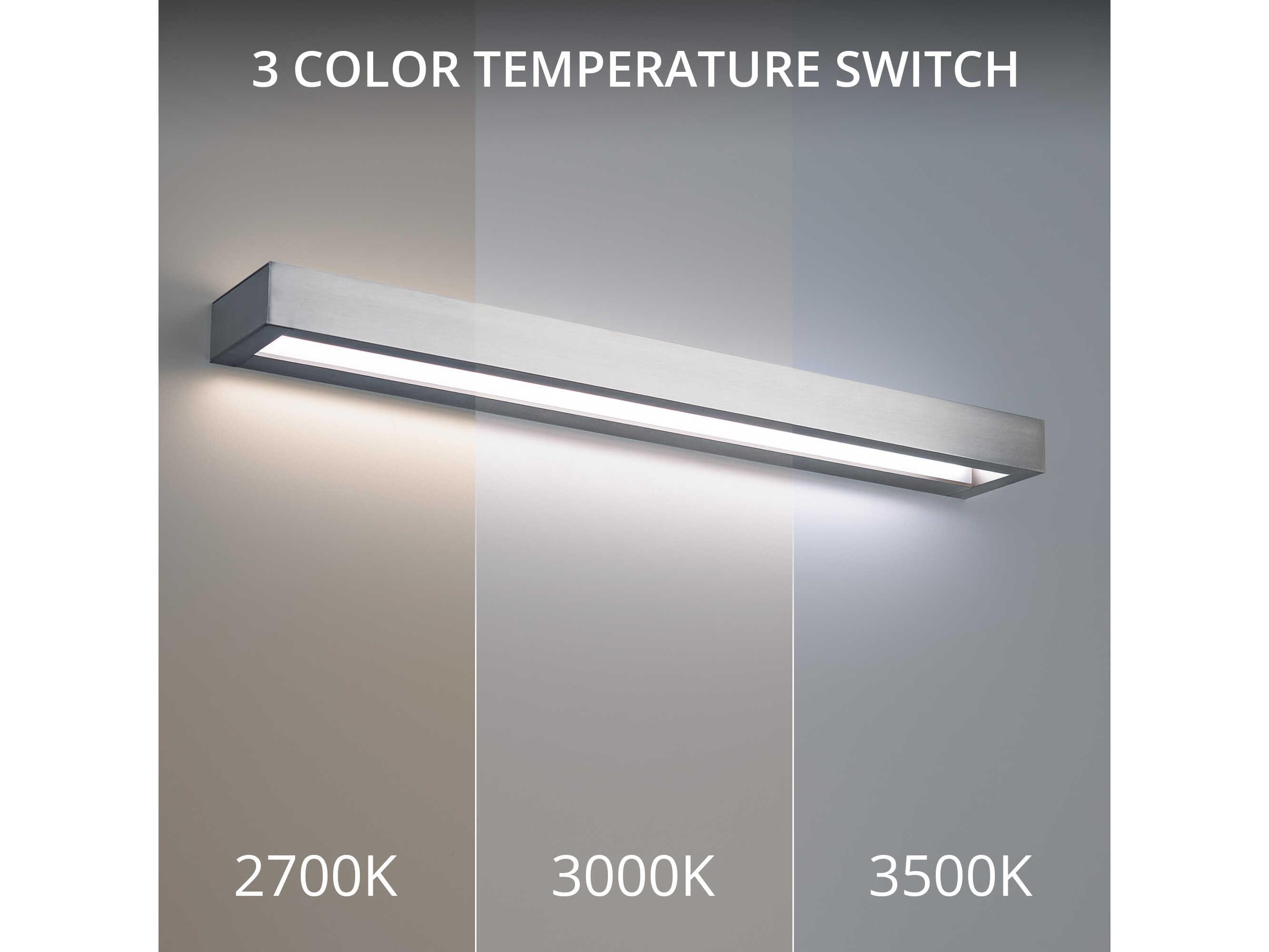 Modern Forms Open Bar 1-Light Brushed Nickel LED Vanity Light