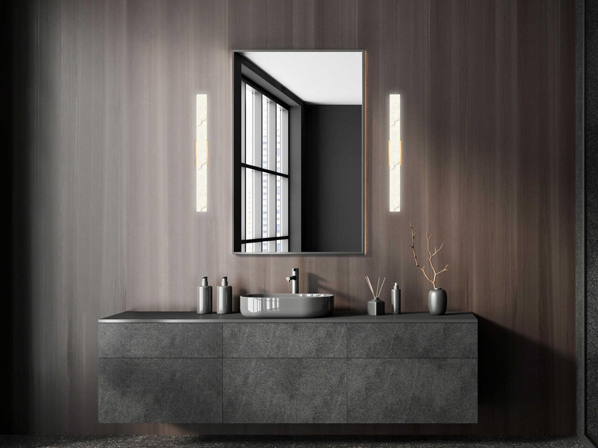 Modern Forms Lanza 1-Light Aged Brass Vanity Light