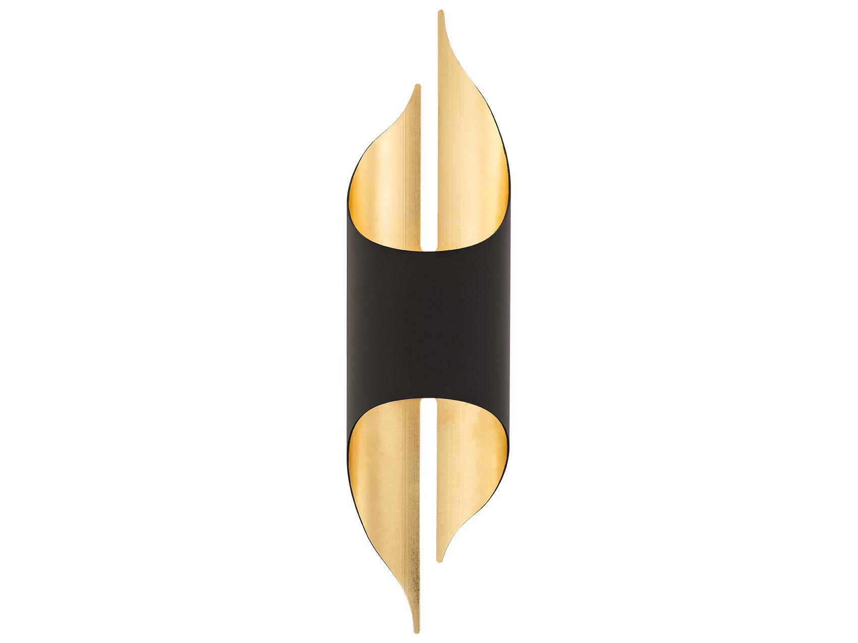 Modern Forms Clasp 1-Light Bronze Gold Leaf Wall Sconce