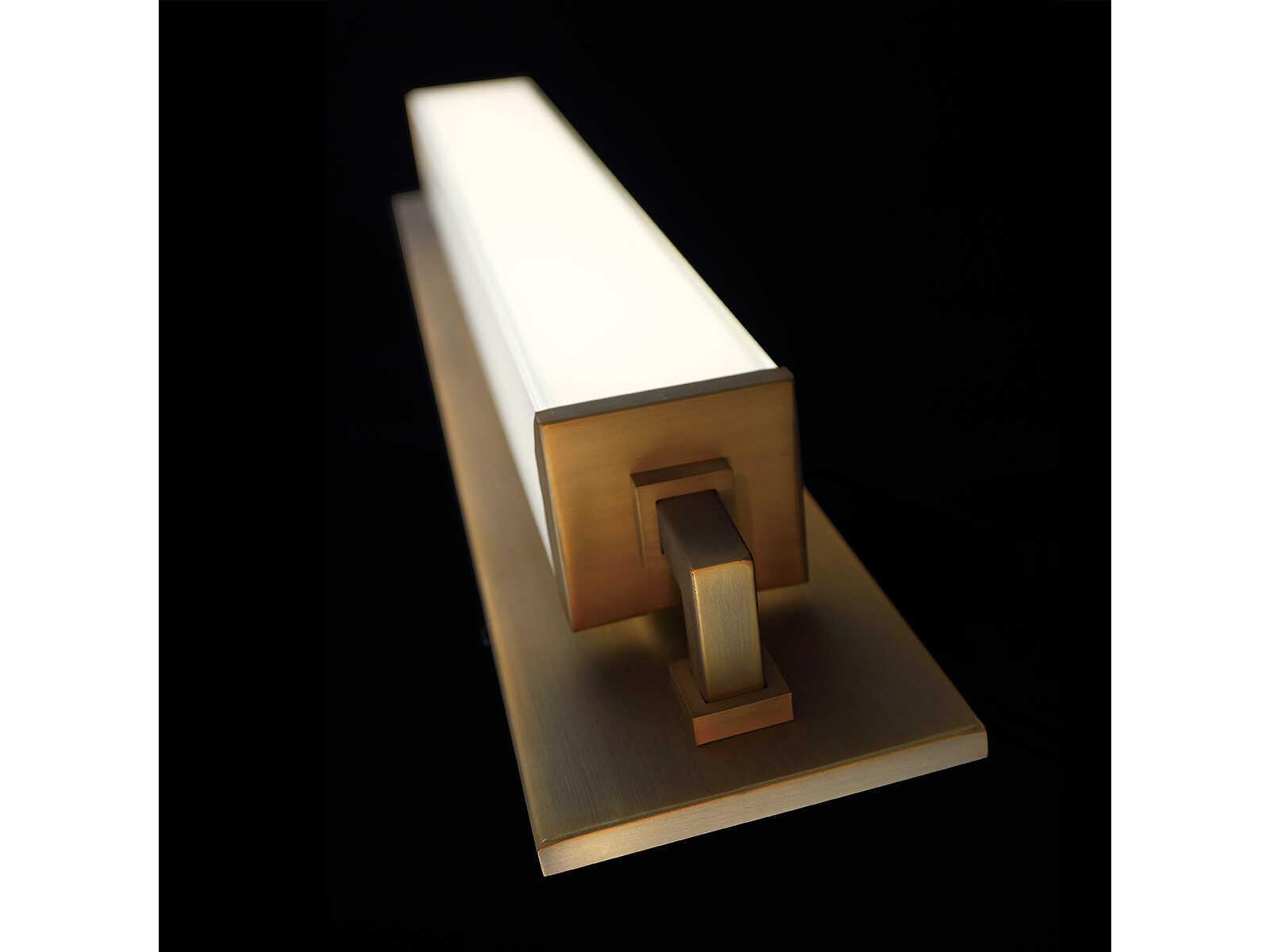 Modern Forms Gatsby 1-Light Aged Brass Glass LED Wall Sconce