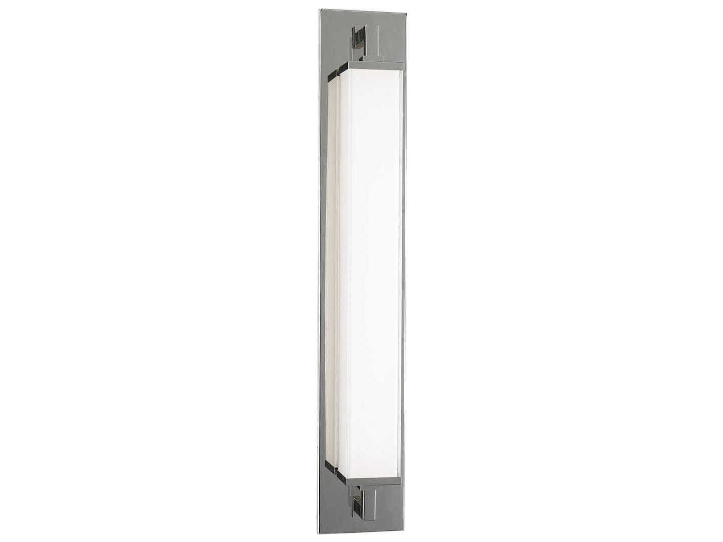 Modern Forms Gatsby 1-Light Polished Nickel Glass LED Wall Sconce