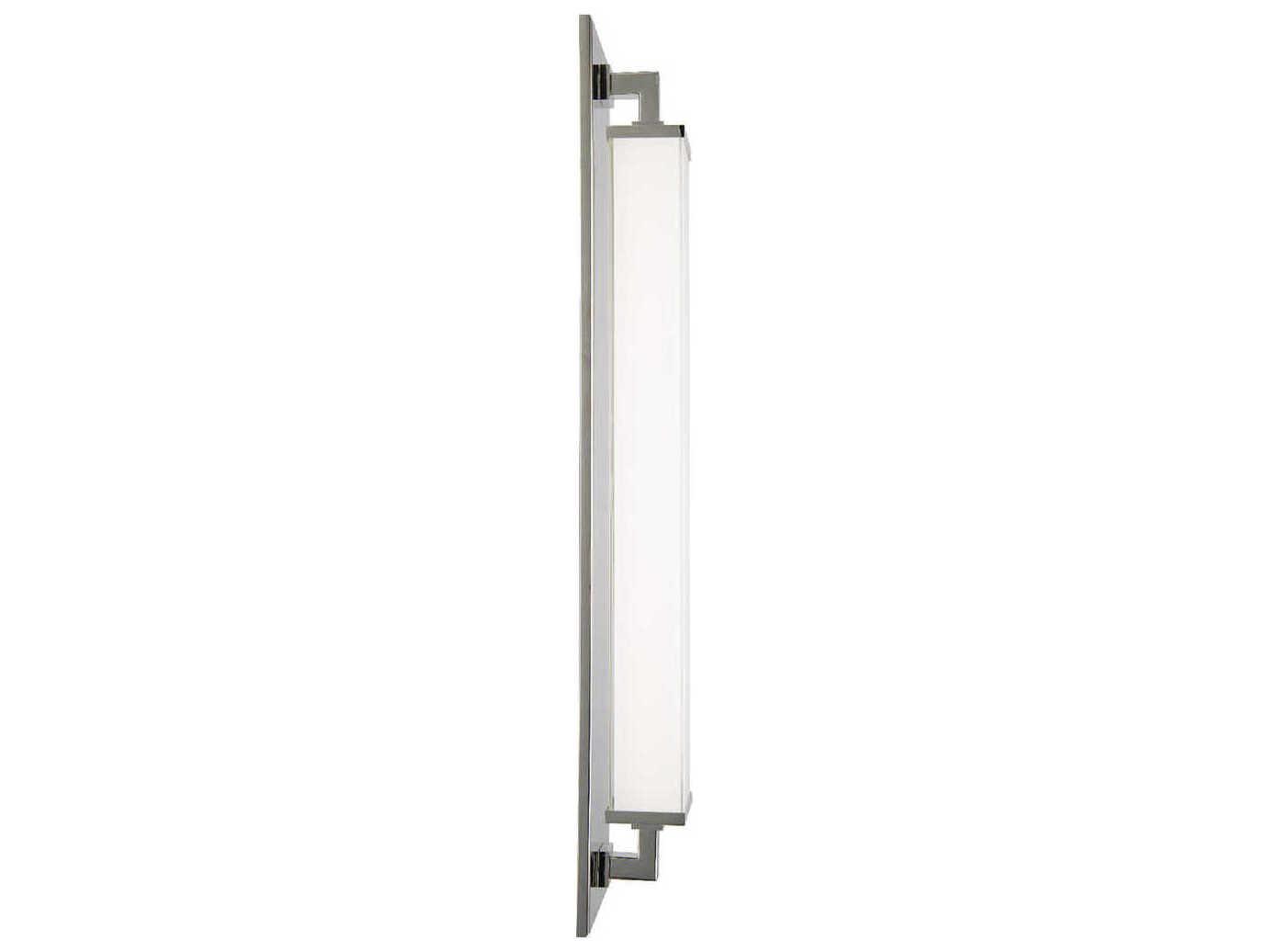 Modern Forms Gatsby 1-Light Polished Nickel Glass LED Wall Sconce