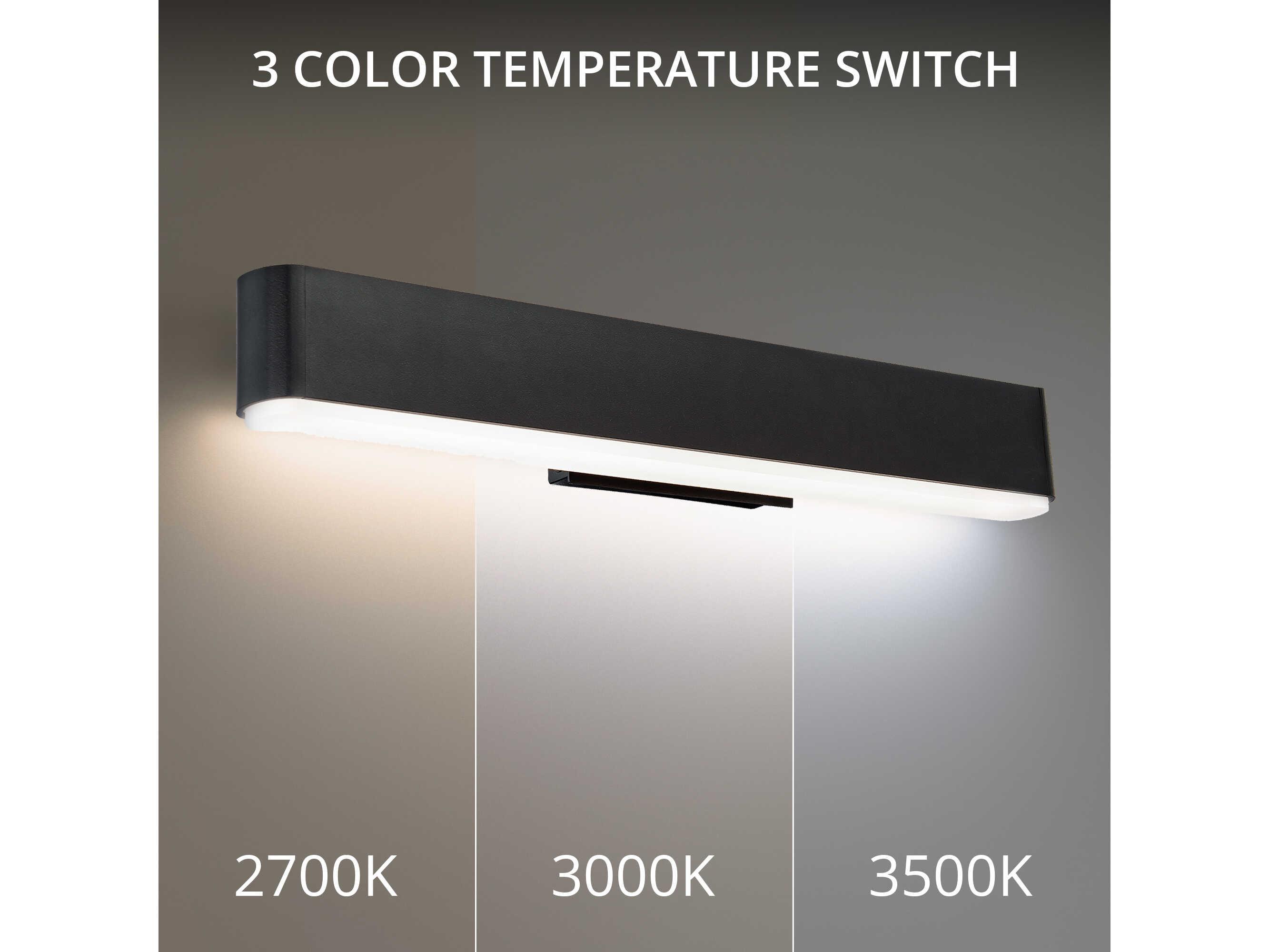 Modern Forms 1-Light Black LED Vanity Light