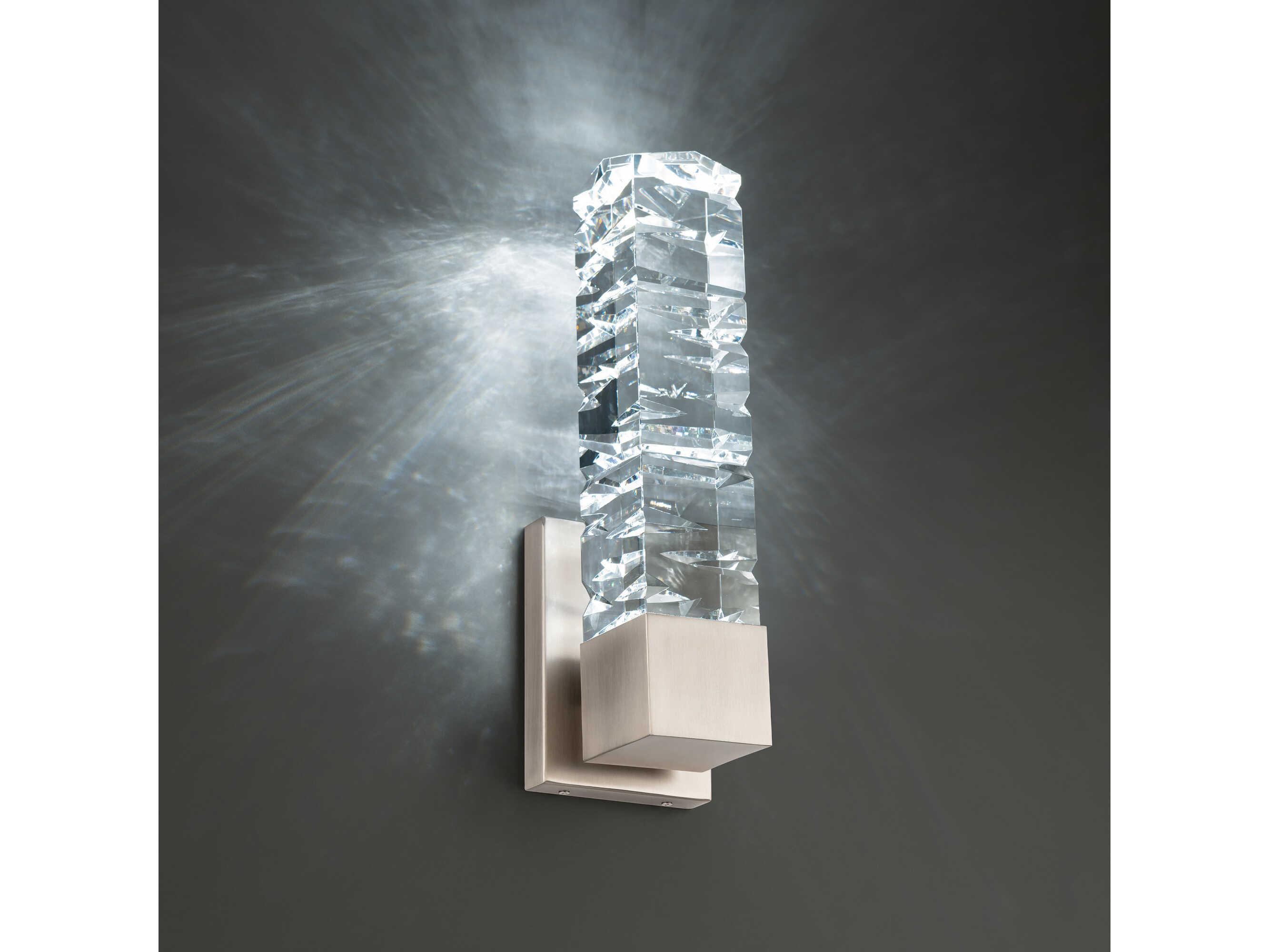 Modern Forms Juliet 1-Light Brushed Nickel Crystal LED Wall Sconce