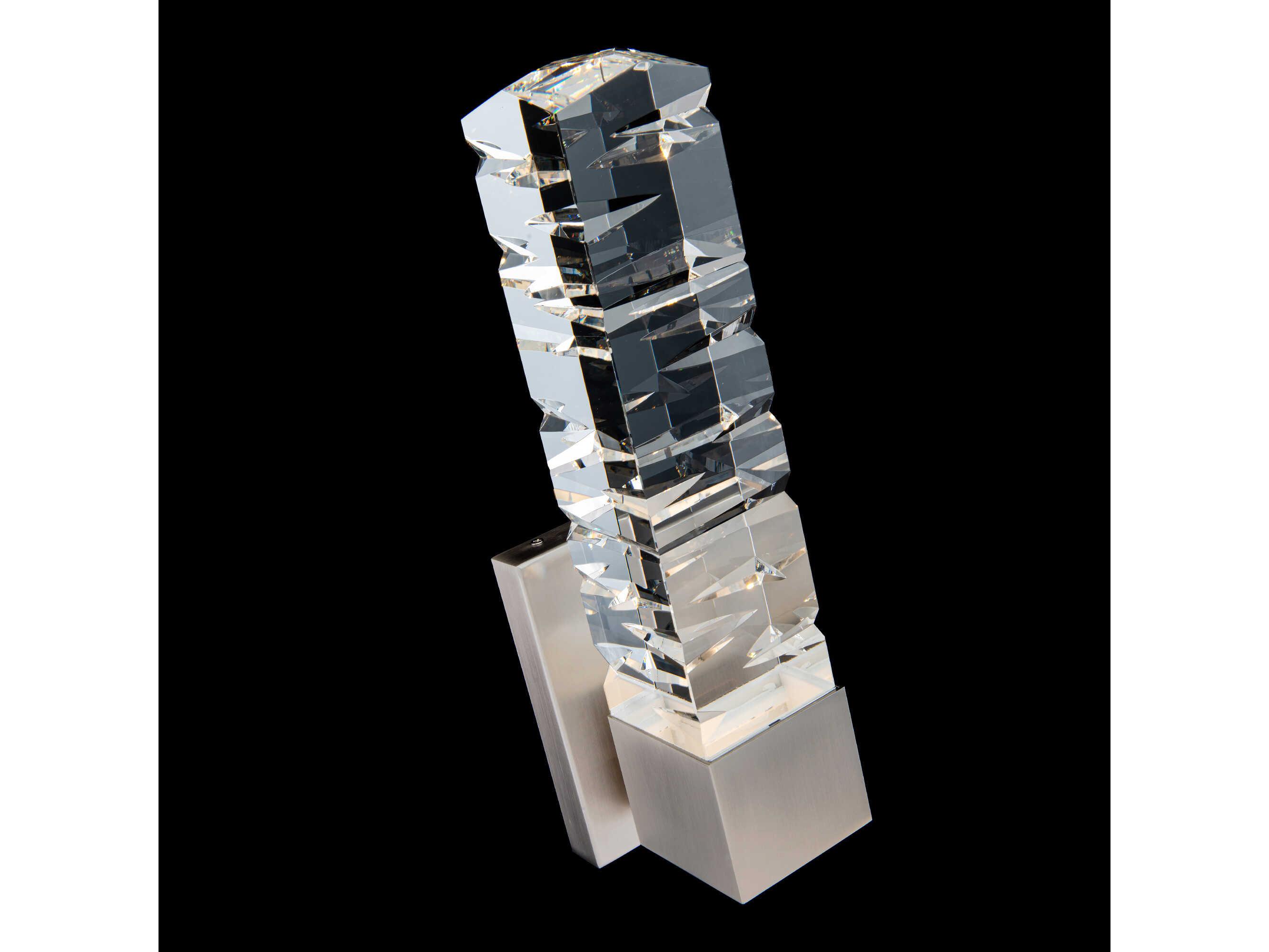 Modern Forms Juliet 1-Light Brushed Nickel Crystal LED Wall Sconce