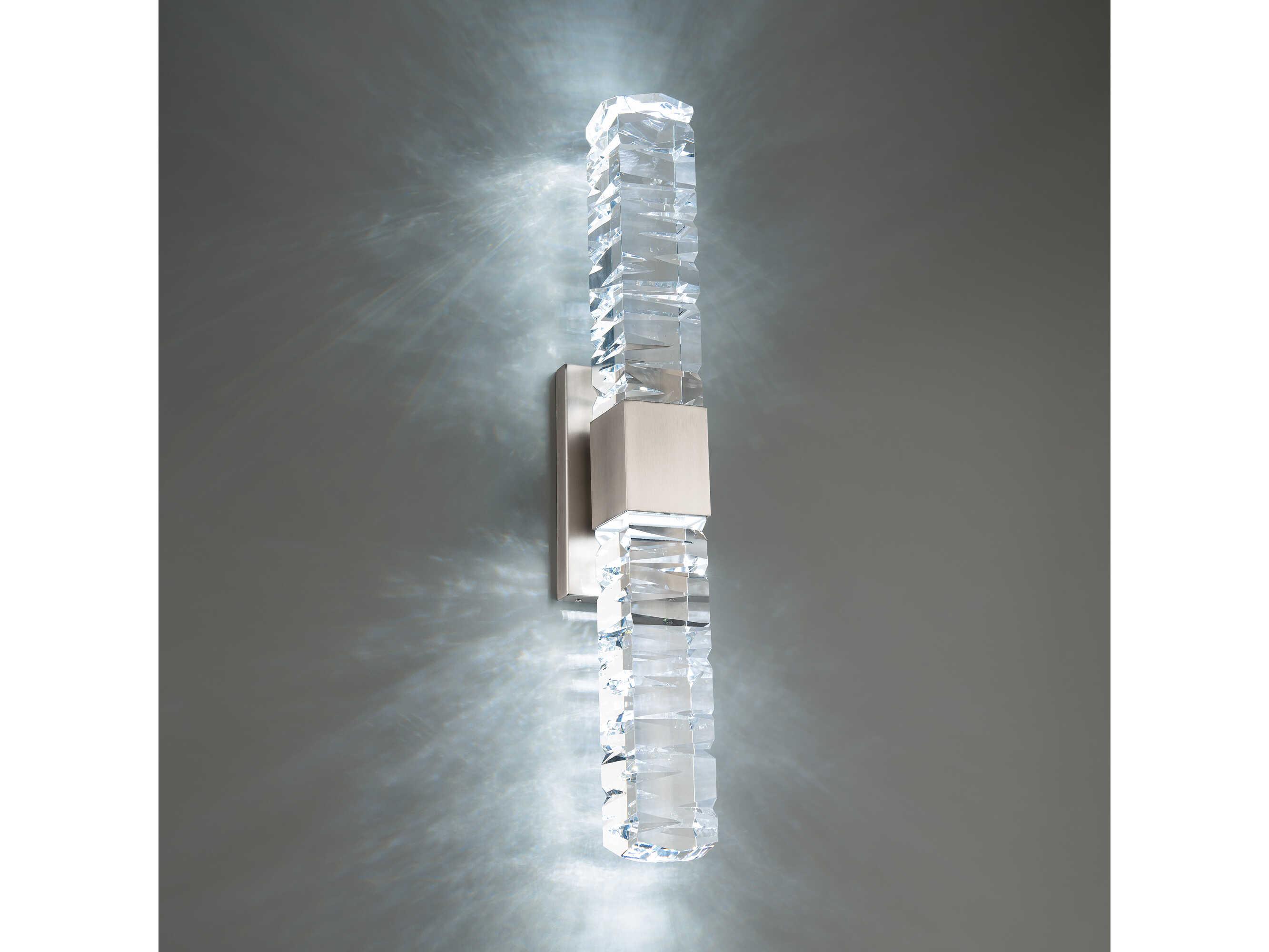 Modern Forms Juliet 2-Light Brushed Nickel Crystal LED Vanity Light