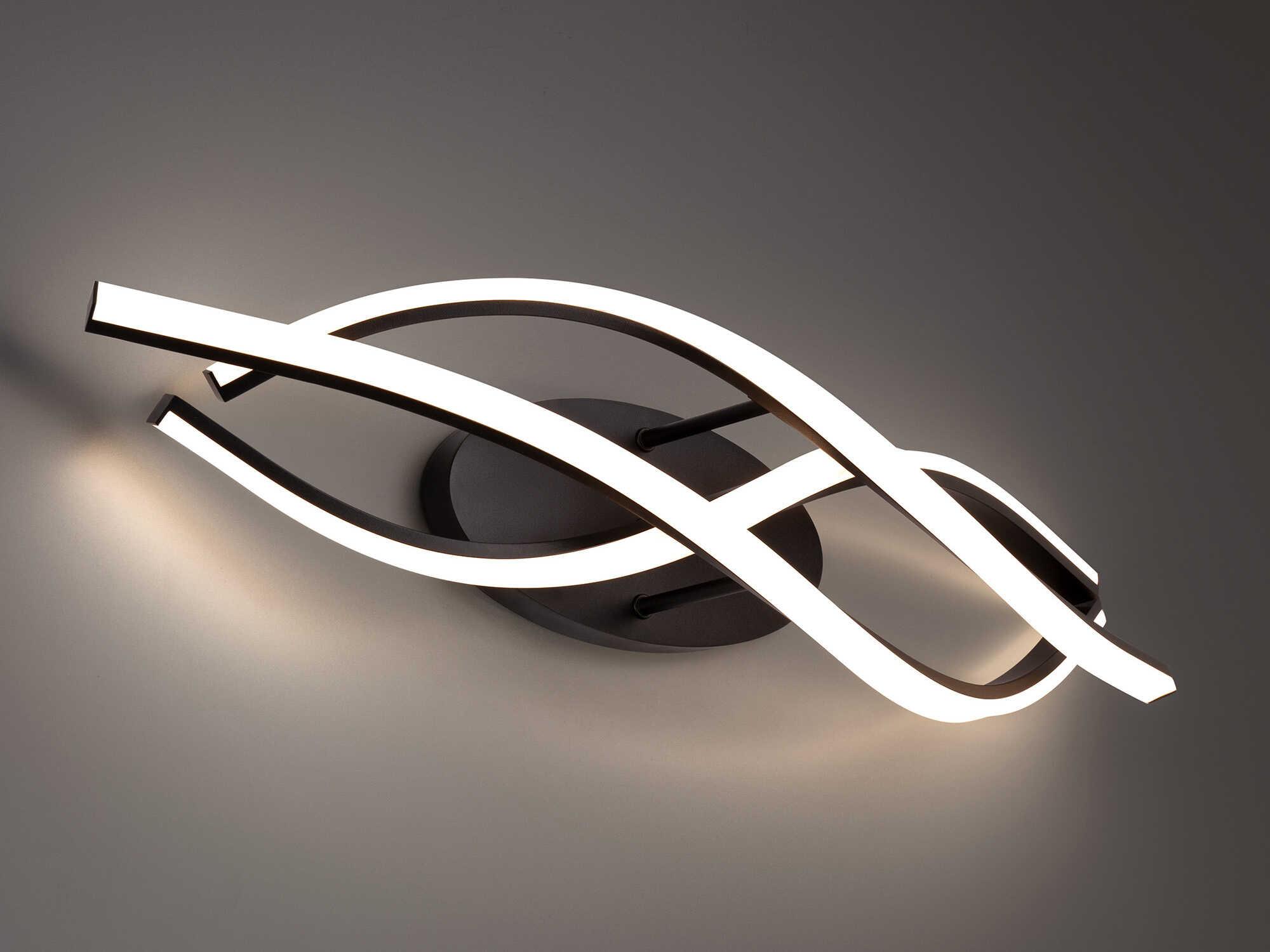 Modern Forms Lior 1-Light Black LED Vanity Light