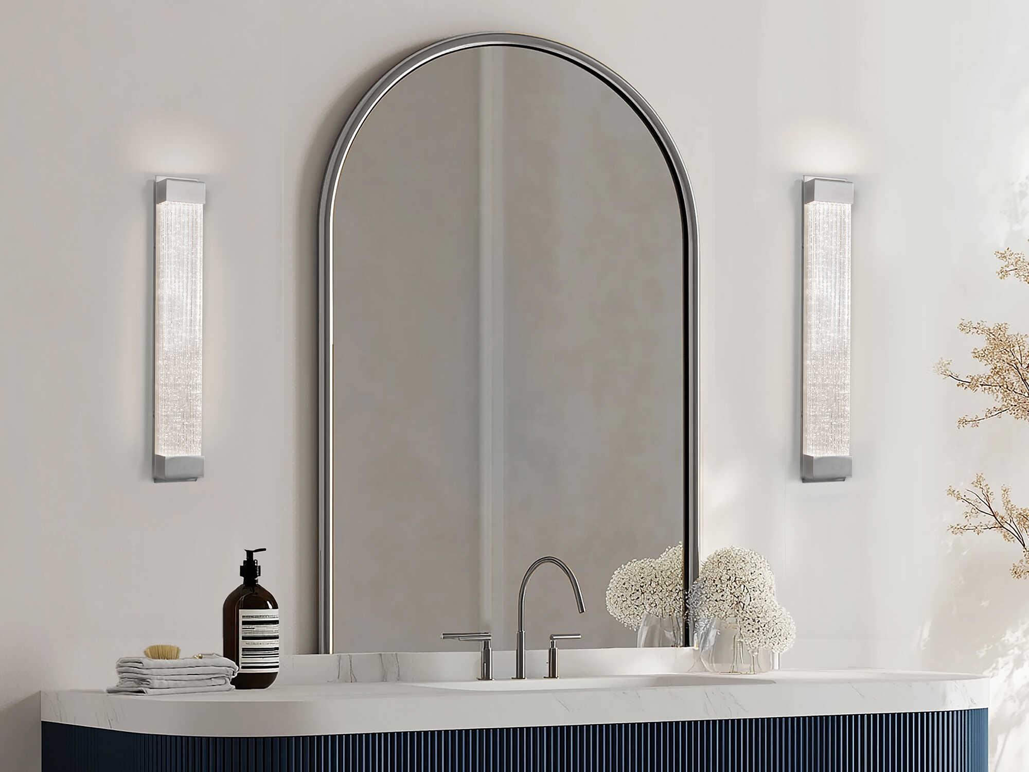 Modern Forms Tower 1-Light Brushed Nickel Vanity Light