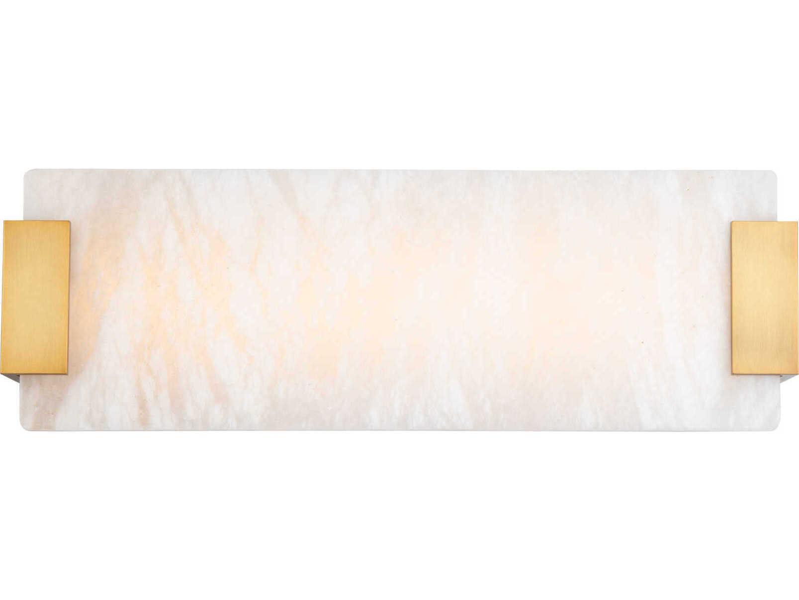 Modern Forms Quarry 1-Light Aged Brass LED Vanity Light