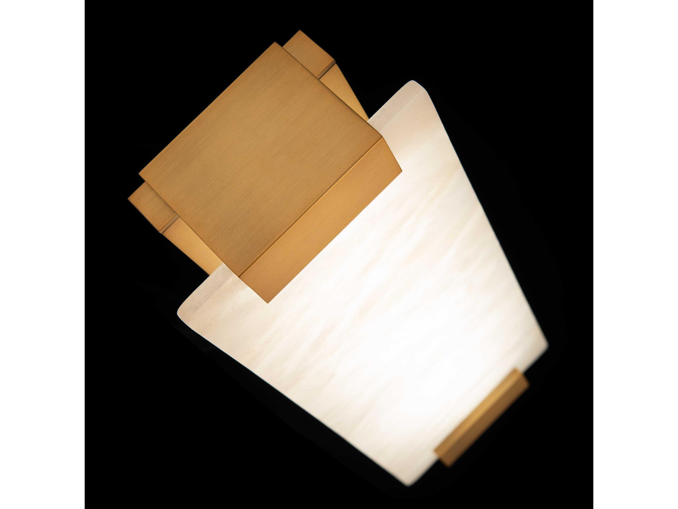 Modern Forms Quarry 1-Light Aged Brass LED Vanity Light