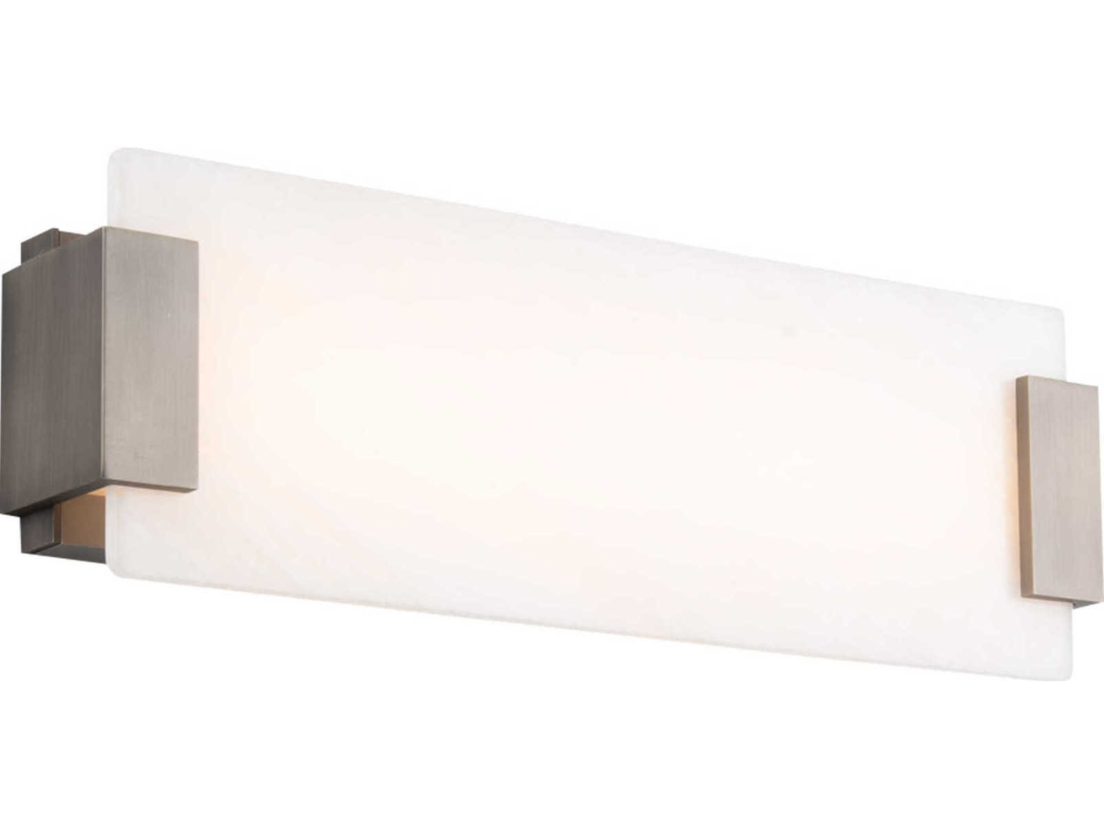 Modern Forms Quarry 1-Light Brushed Nickel LED Vanity Light