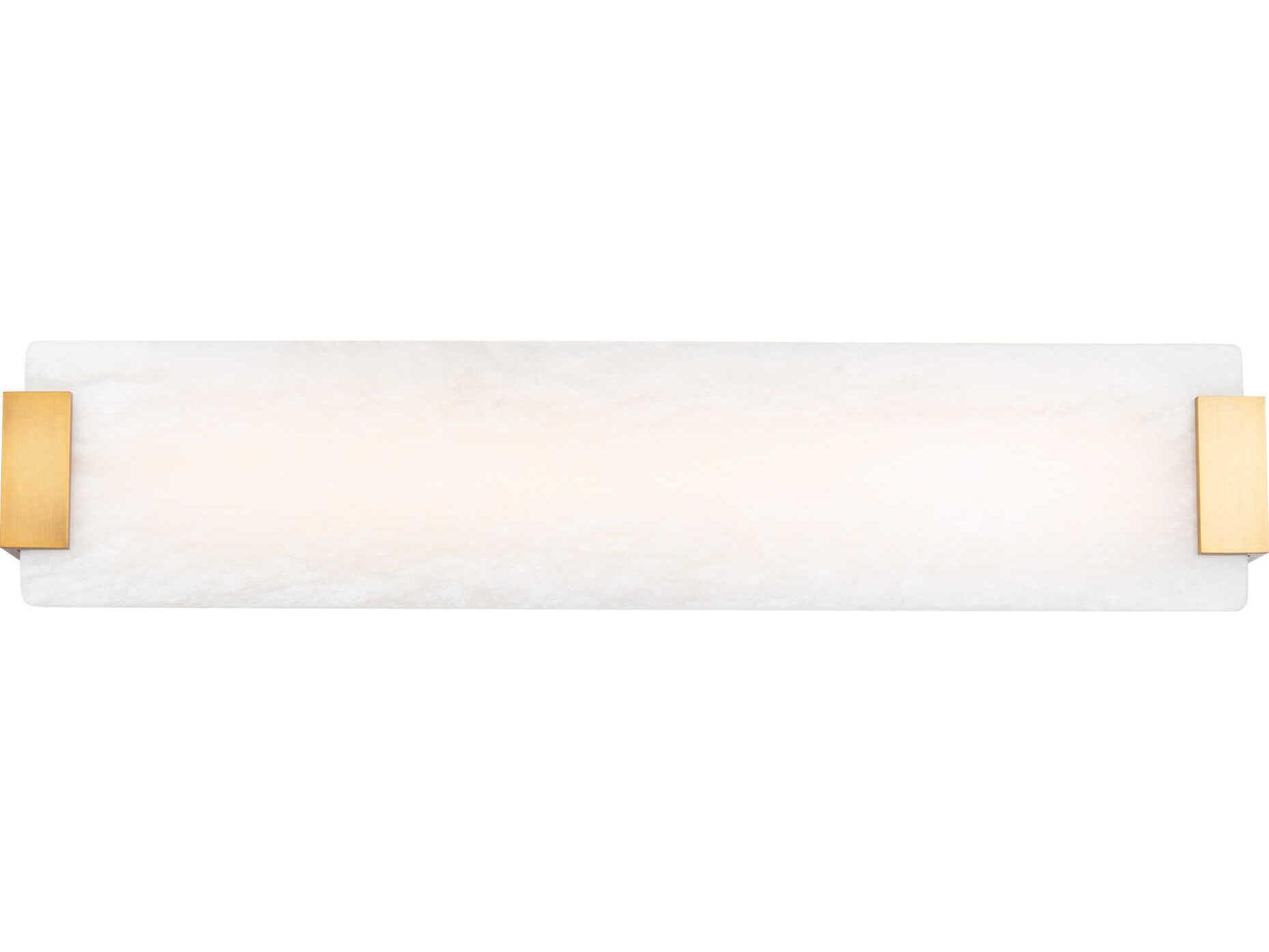 Modern Forms Quarry 1-Light Aged Brass LED Vanity Light