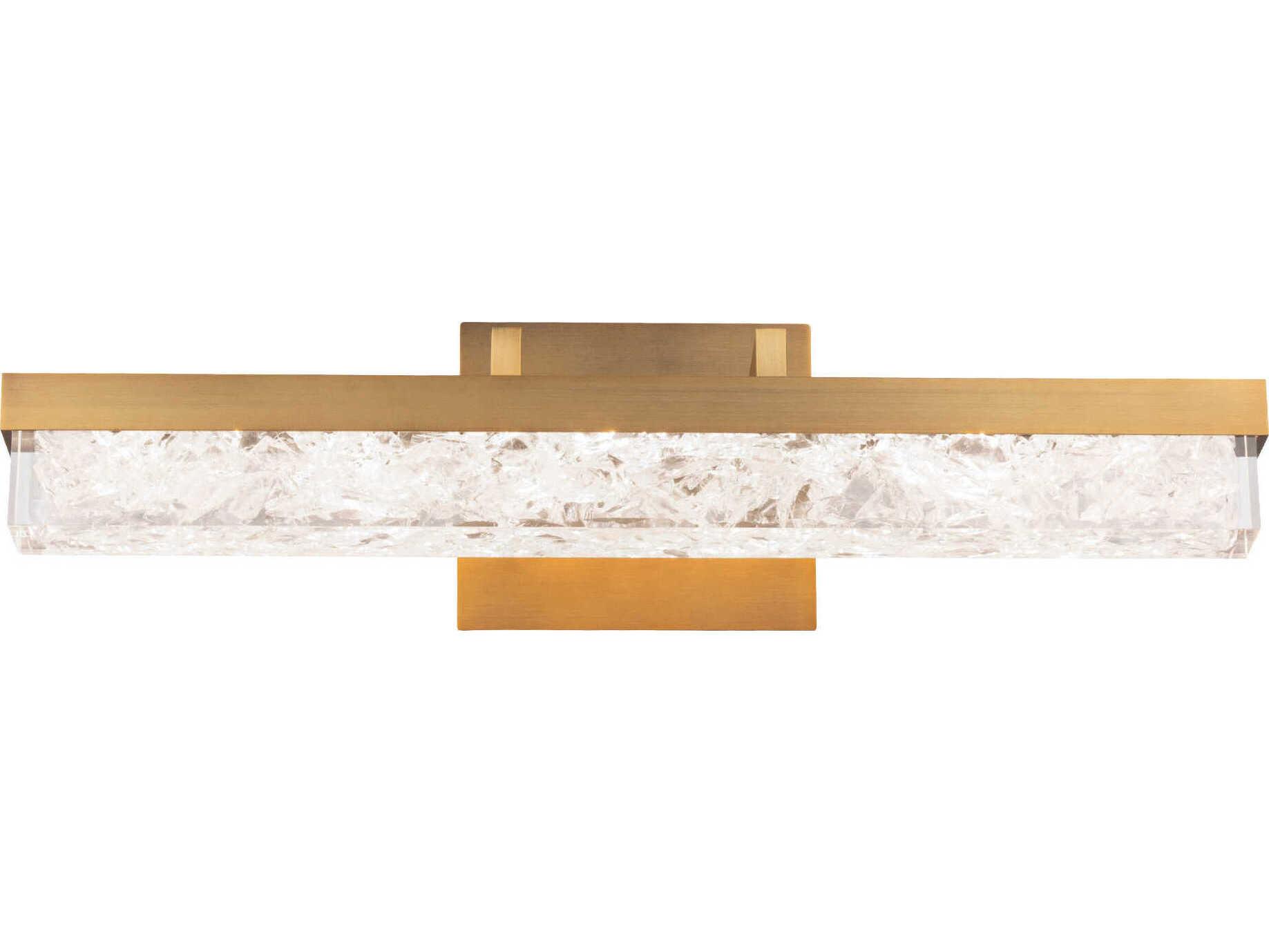 Modern Forms Minx 1-Light Aged Brass LED Vanity Light