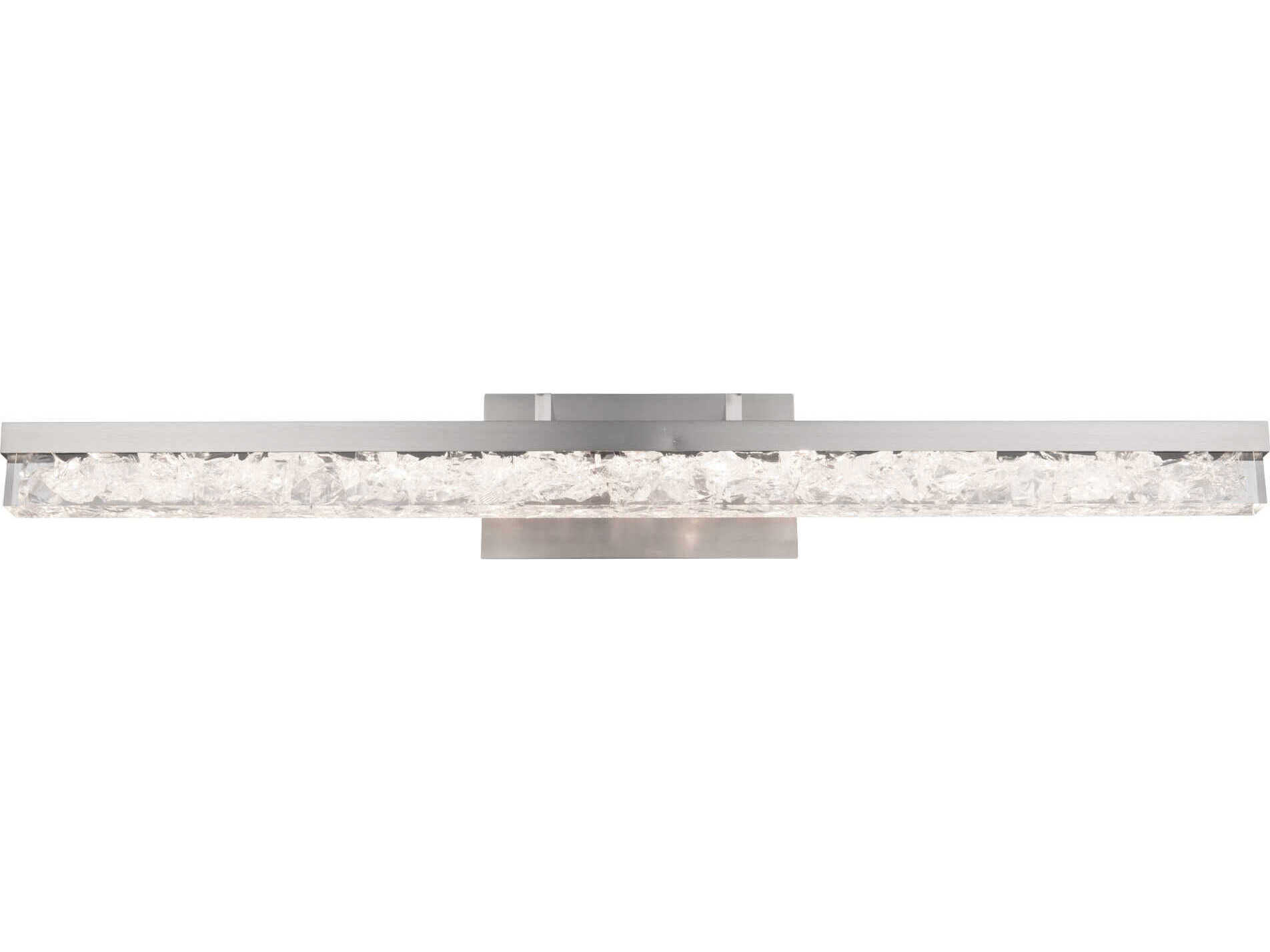 Modern Forms Minx 1-Light Brushed Nickel Crystal LED Vanity Light