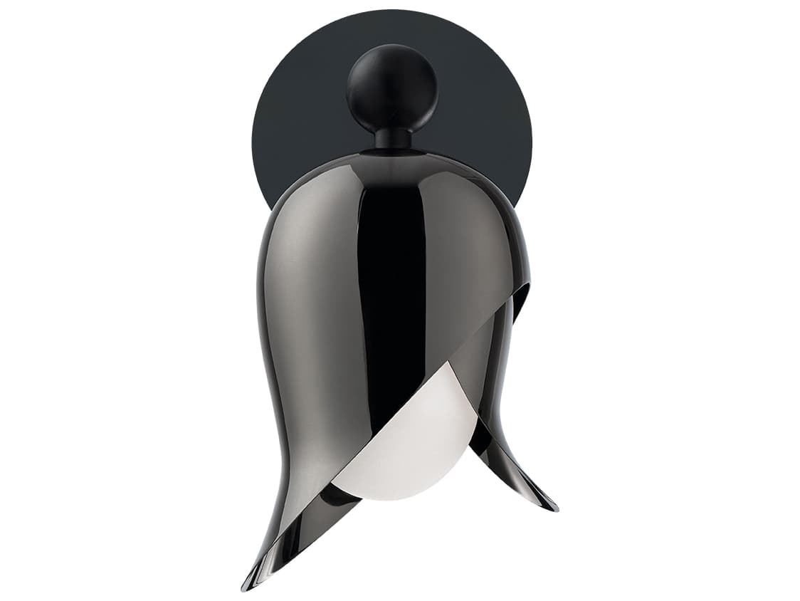 Modern Forms Elixir 1-Light Polished Black Nickel Wall Sconce