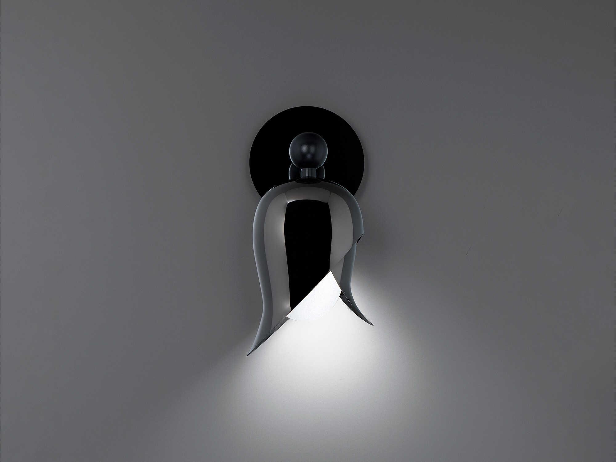 Modern Forms Elixir 1-Light Polished Black Nickel Wall Sconce