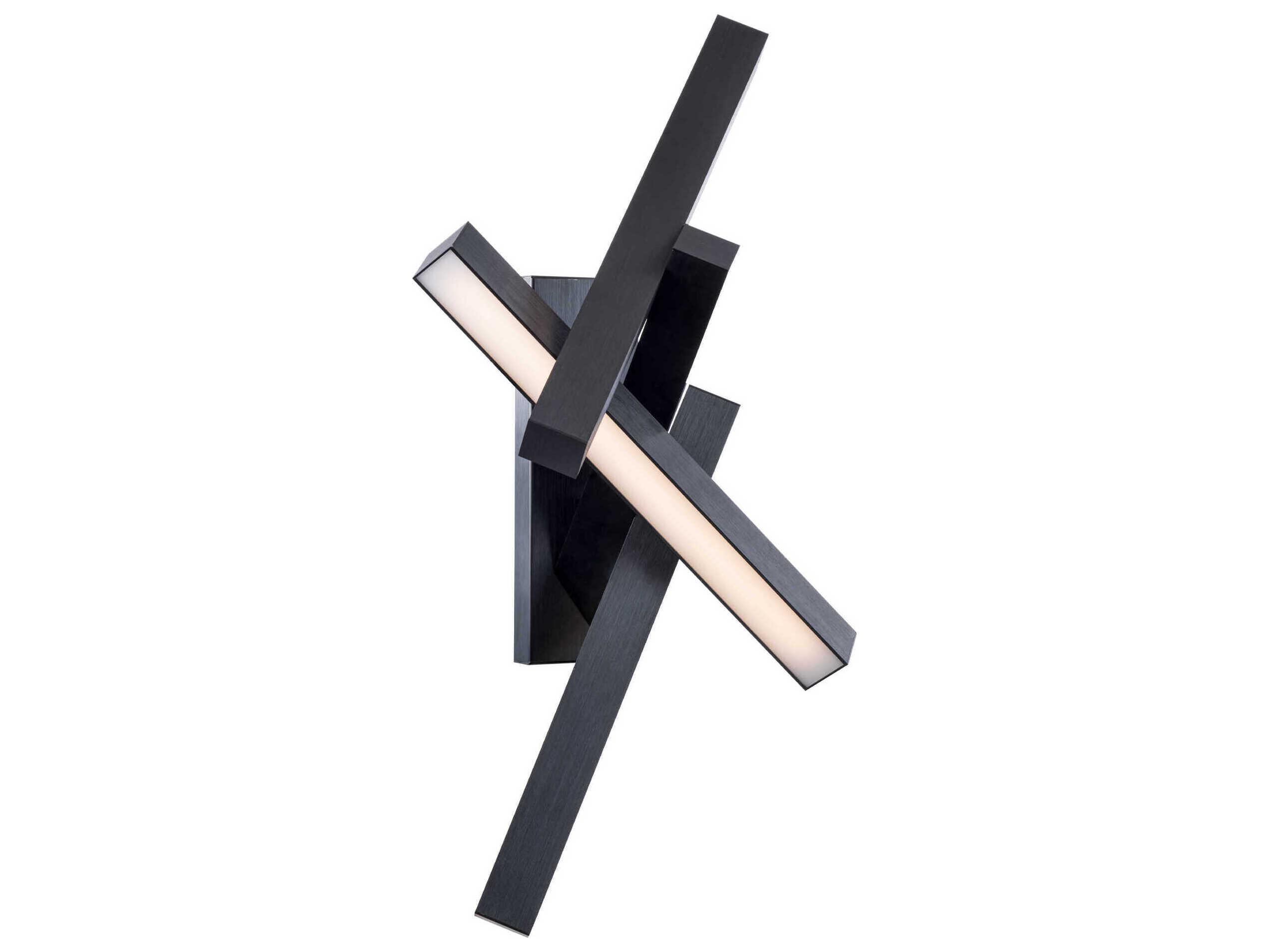 Modern Forms Chaos 4-Light Black LED Wall Sconce