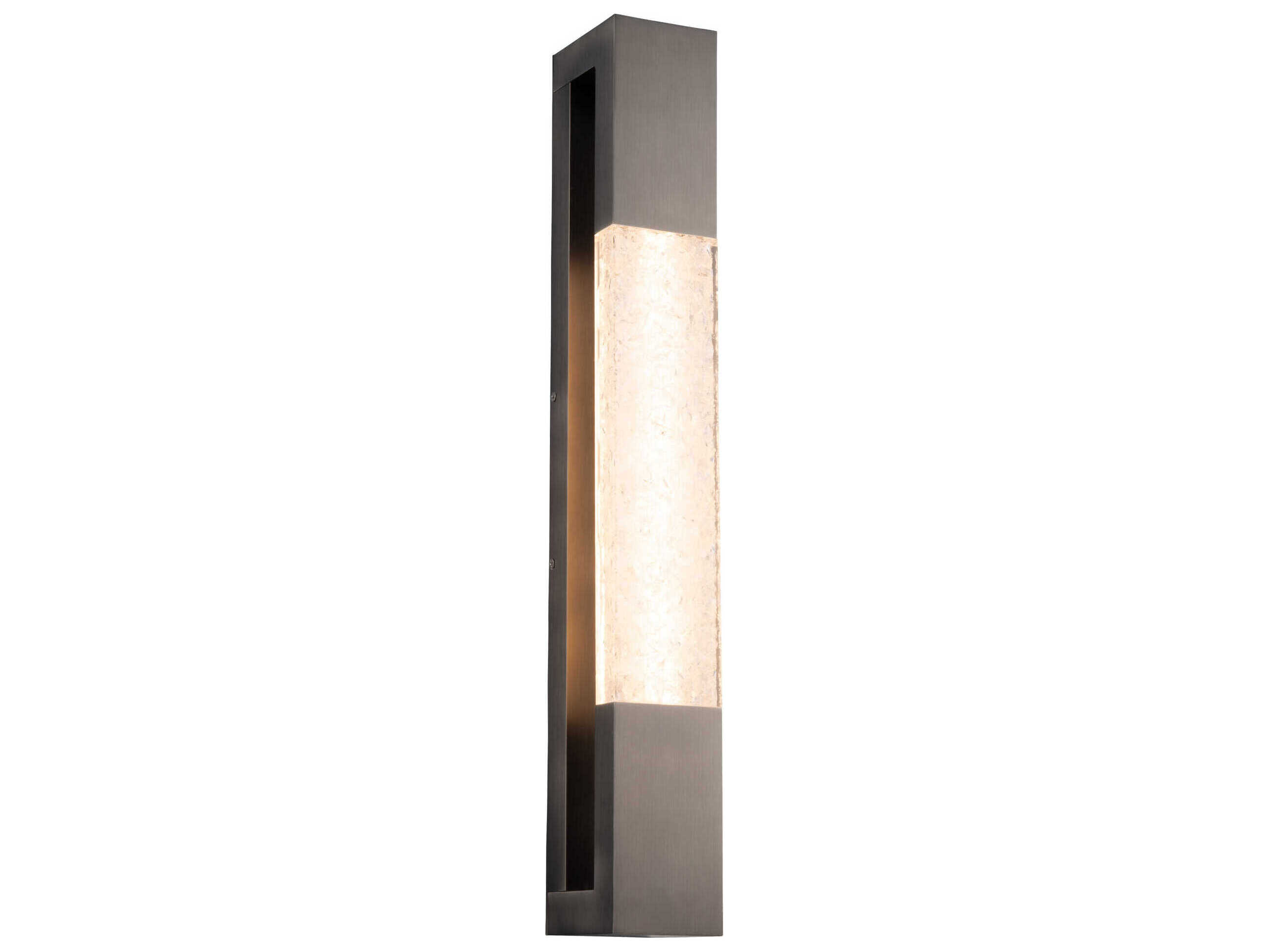 Modern Forms Ember 1-Light Antique Nickel Crystal LED Wall Sconce