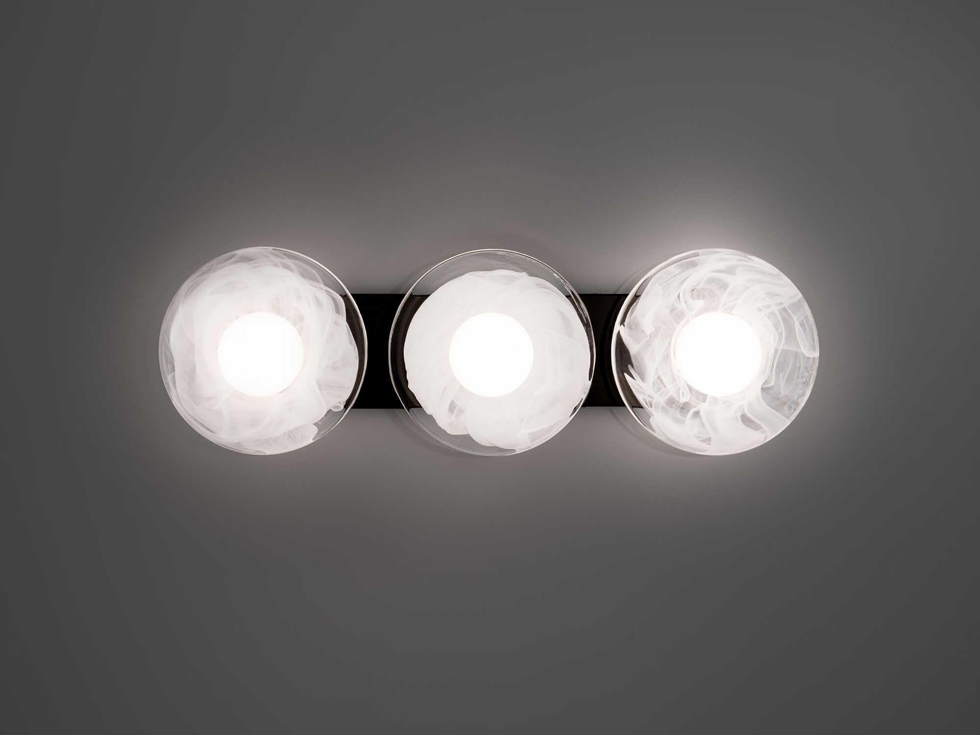 Modern Forms Fresco 3-Light Black Vanity Light