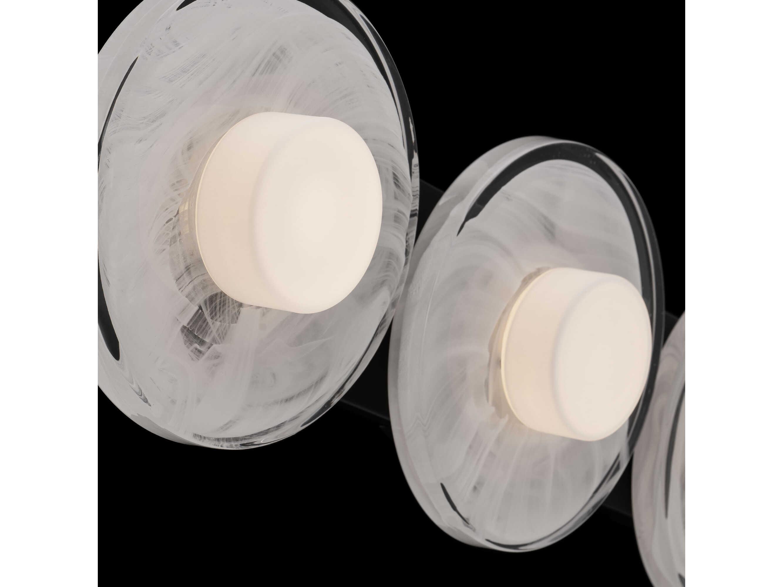 Modern Forms Fresco 3-Light Black Vanity Light