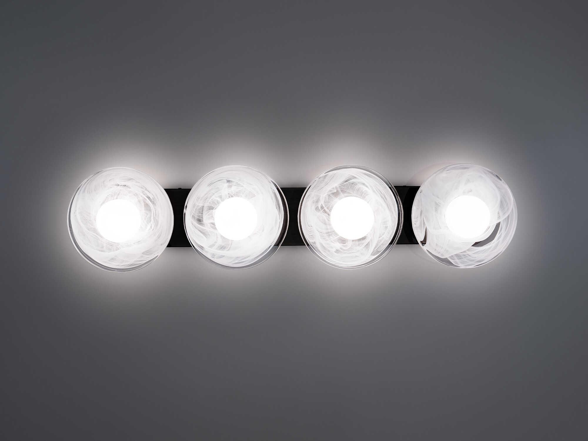 Modern Forms Fresco 4-Light Black Vanity Light