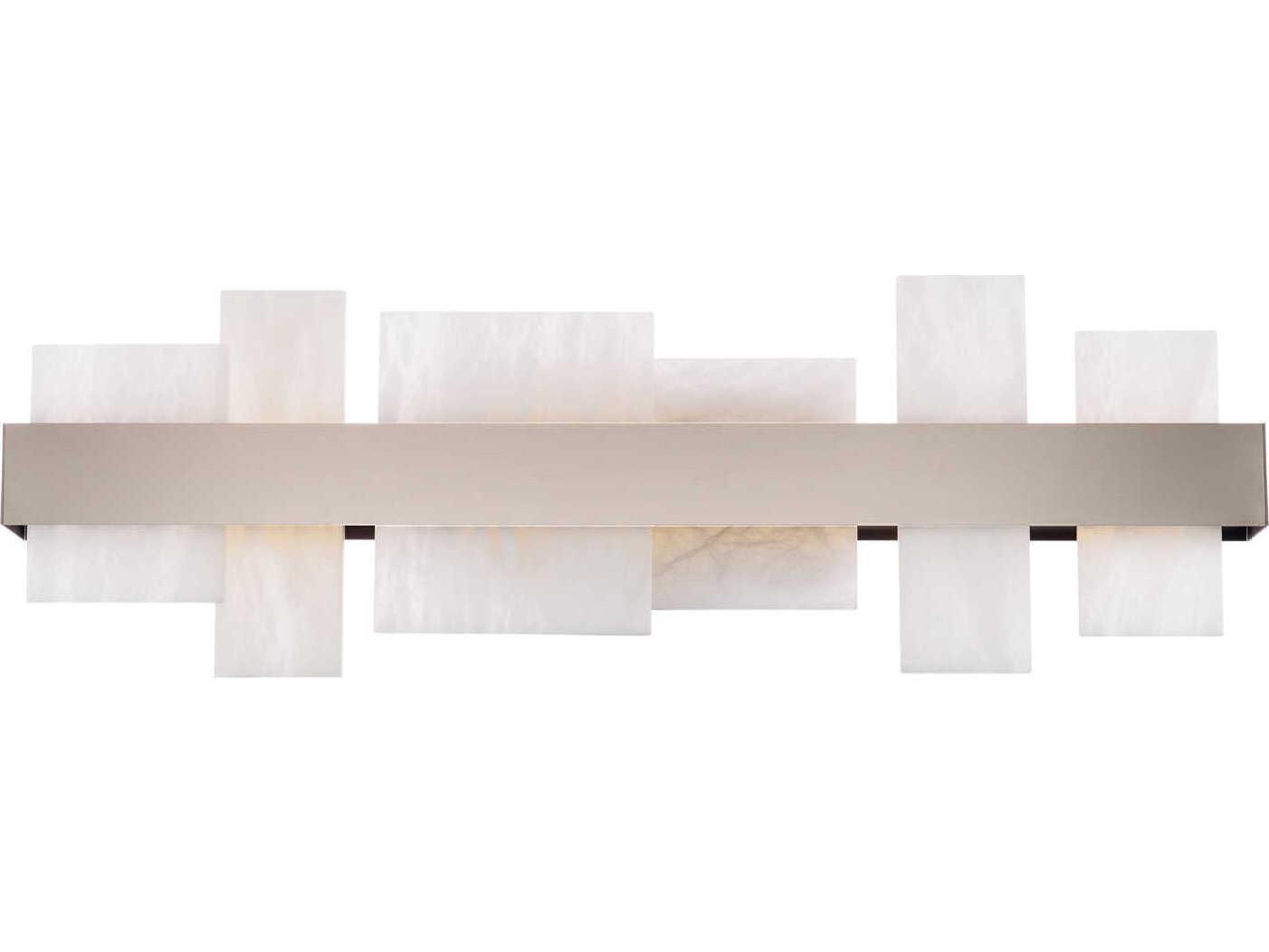 Modern Forms Acropolis 1-Light Brushed Nickel LED Vanity Light