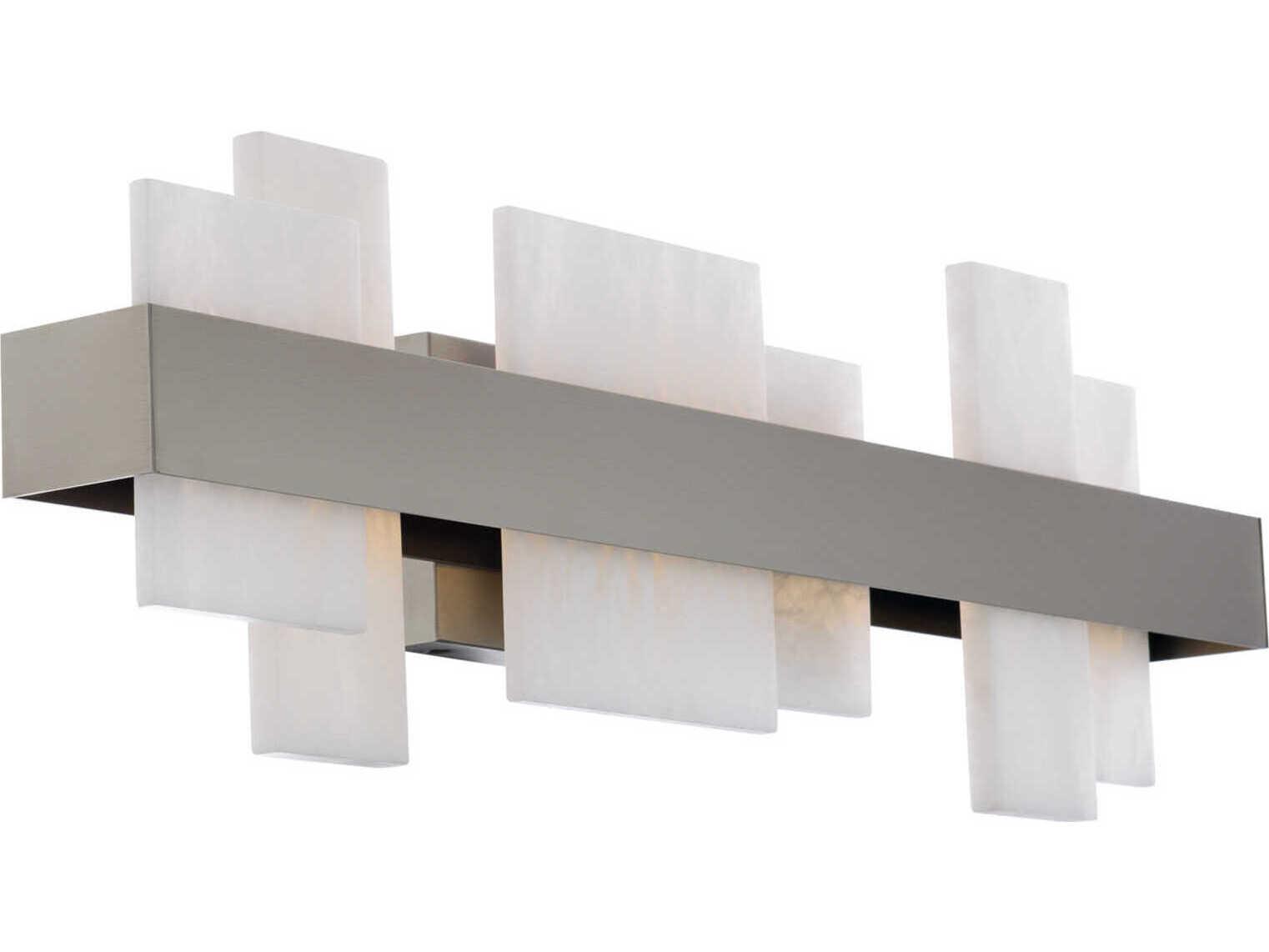 Modern Forms Acropolis 1-Light Brushed Nickel LED Vanity Light