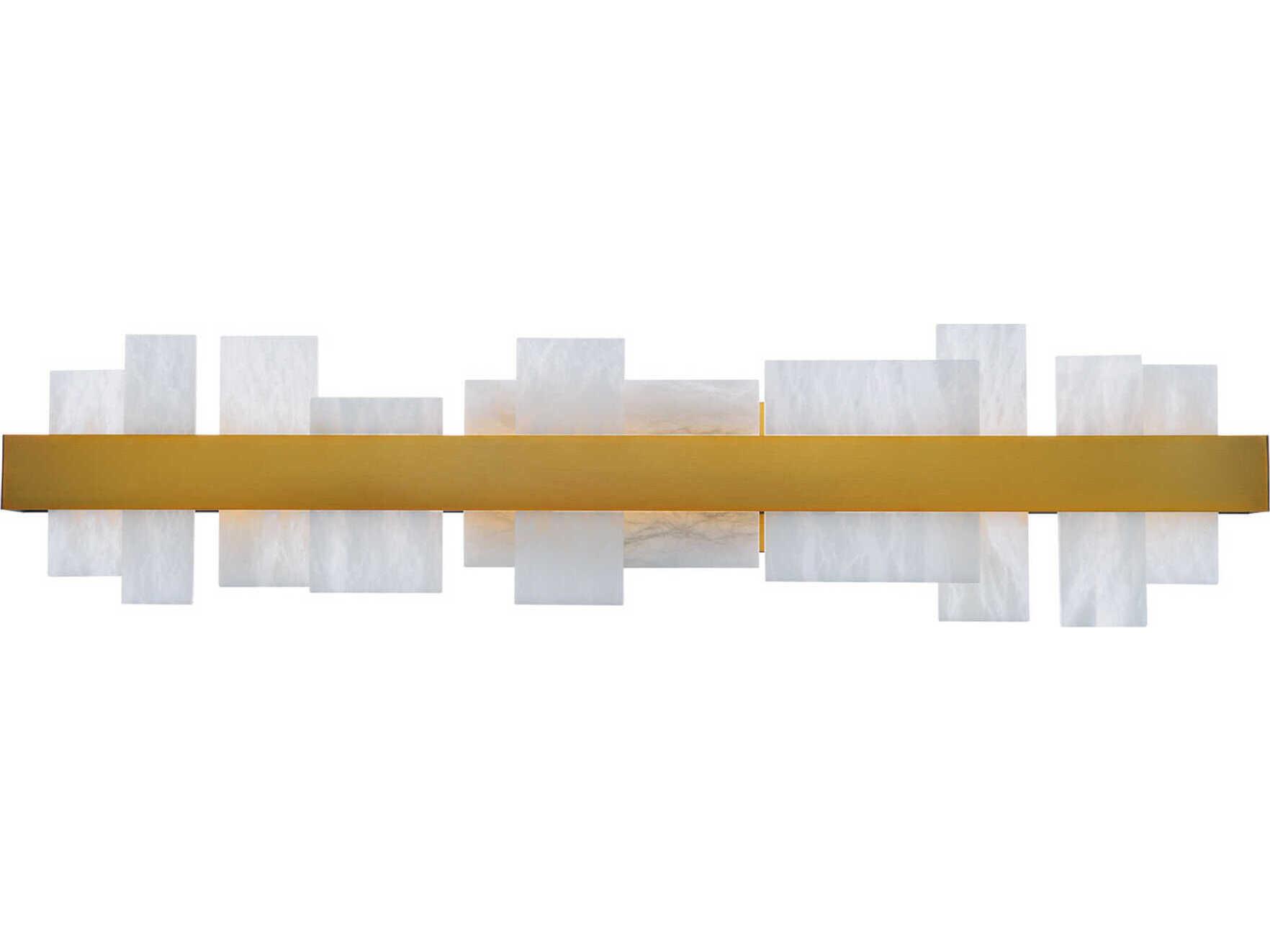 Modern Forms Acropolis 1-Light Aged Brass LED Vanity Light