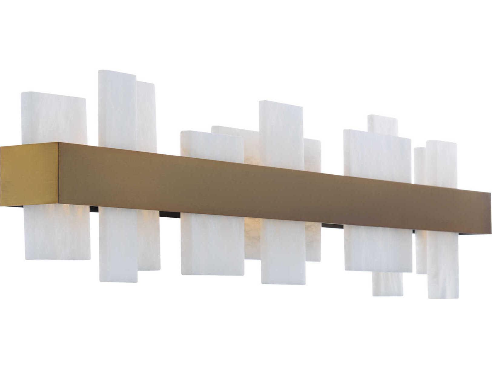 Modern Forms Acropolis 1-Light Aged Brass LED Vanity Light