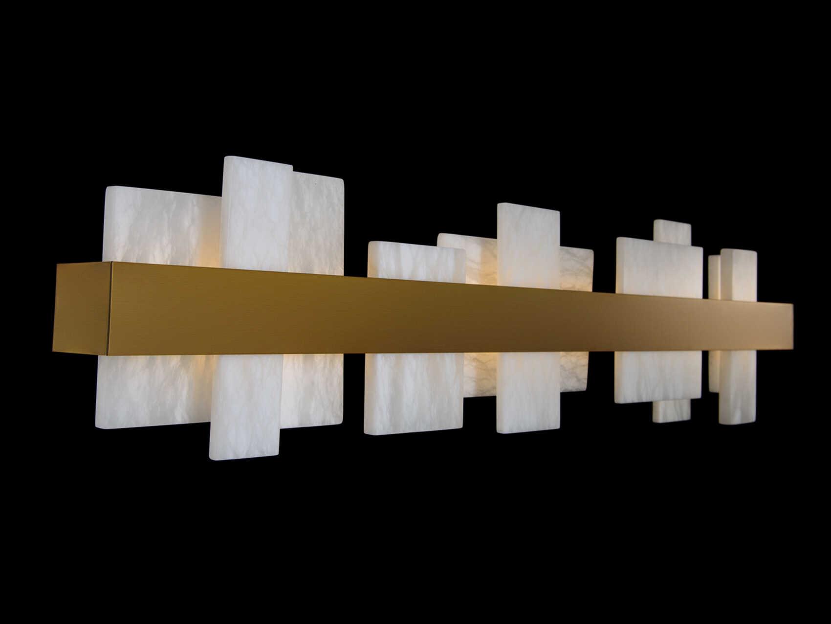 Modern Forms Acropolis 1-Light Aged Brass LED Vanity Light