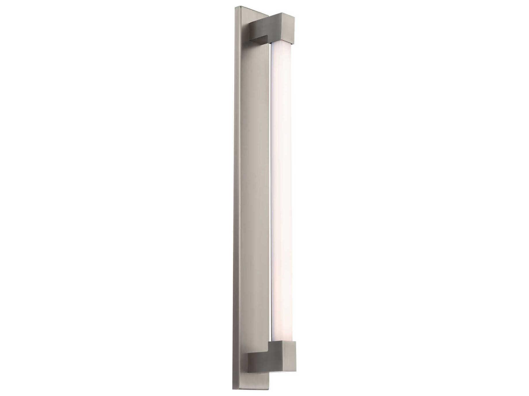 Modern Forms Barre 1-Light Brushed Nickel LED Vanity Light