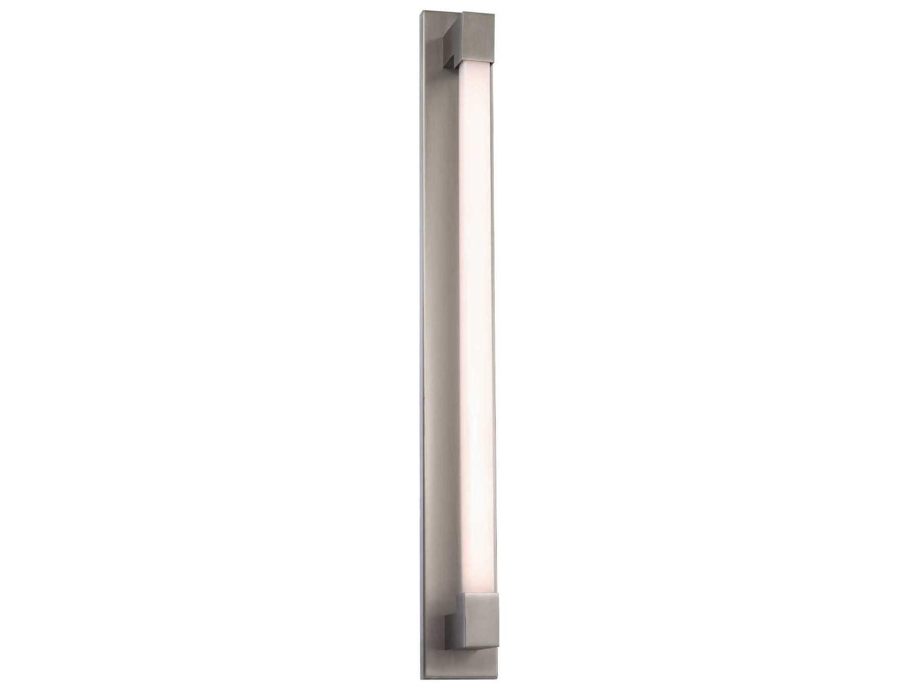 Modern Forms Barre 1-Light Brushed Nickel LED Vanity Light