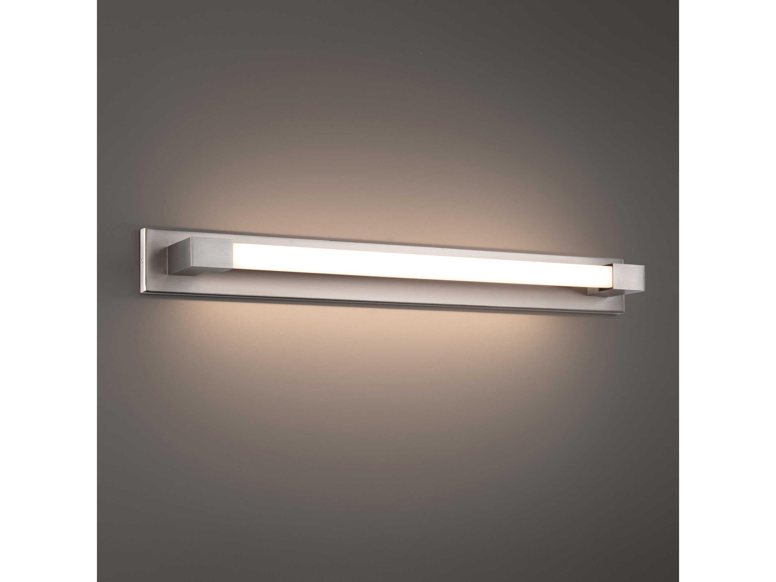 Modern Forms Barre 1-Light Brushed Nickel LED Vanity Light