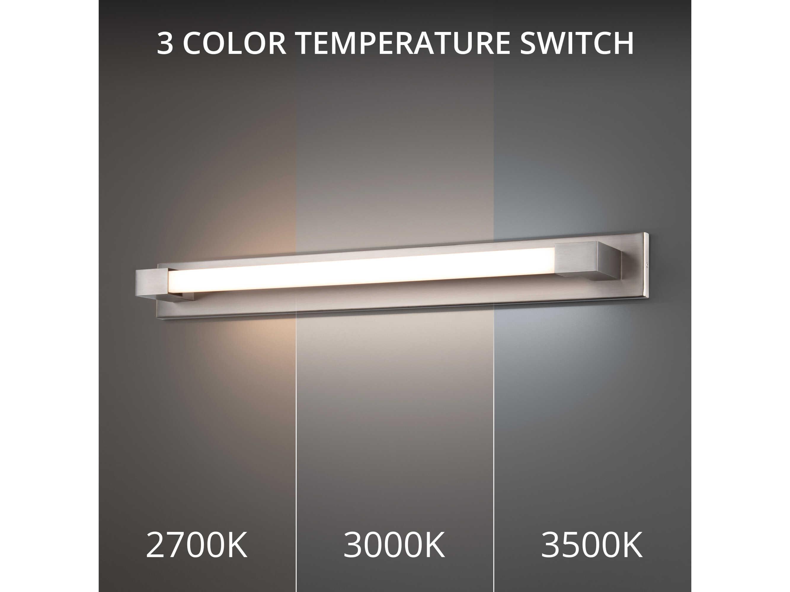 Modern Forms Barre 1-Light Brushed Nickel LED Vanity Light