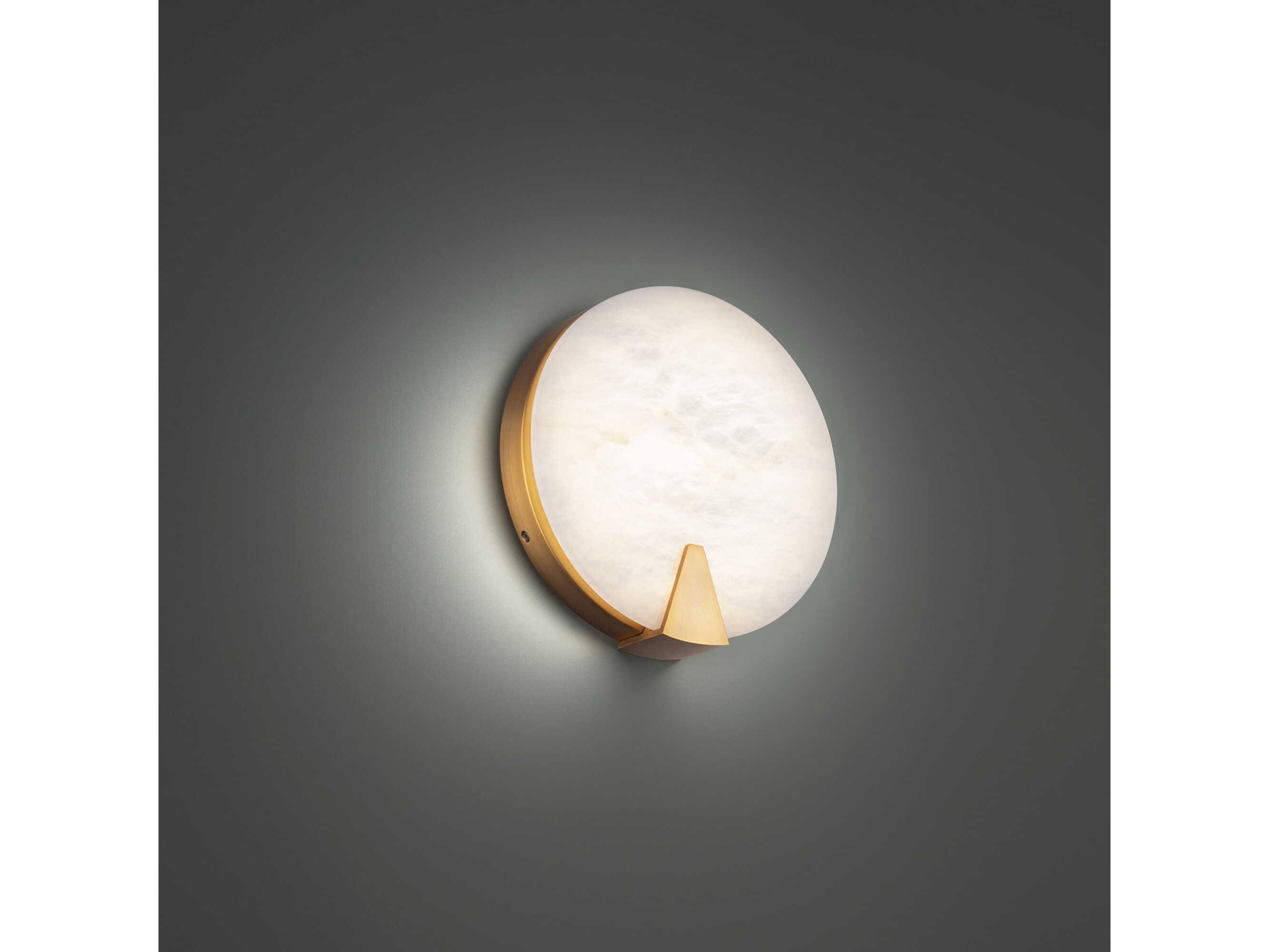 Modern Forms Ophelia 1-Light Aged Brass LED Wall Sconce