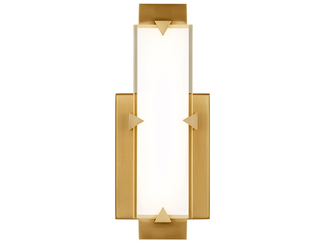 Modern Forms Carlisle 1-Light Aged Brass Wall Sconce