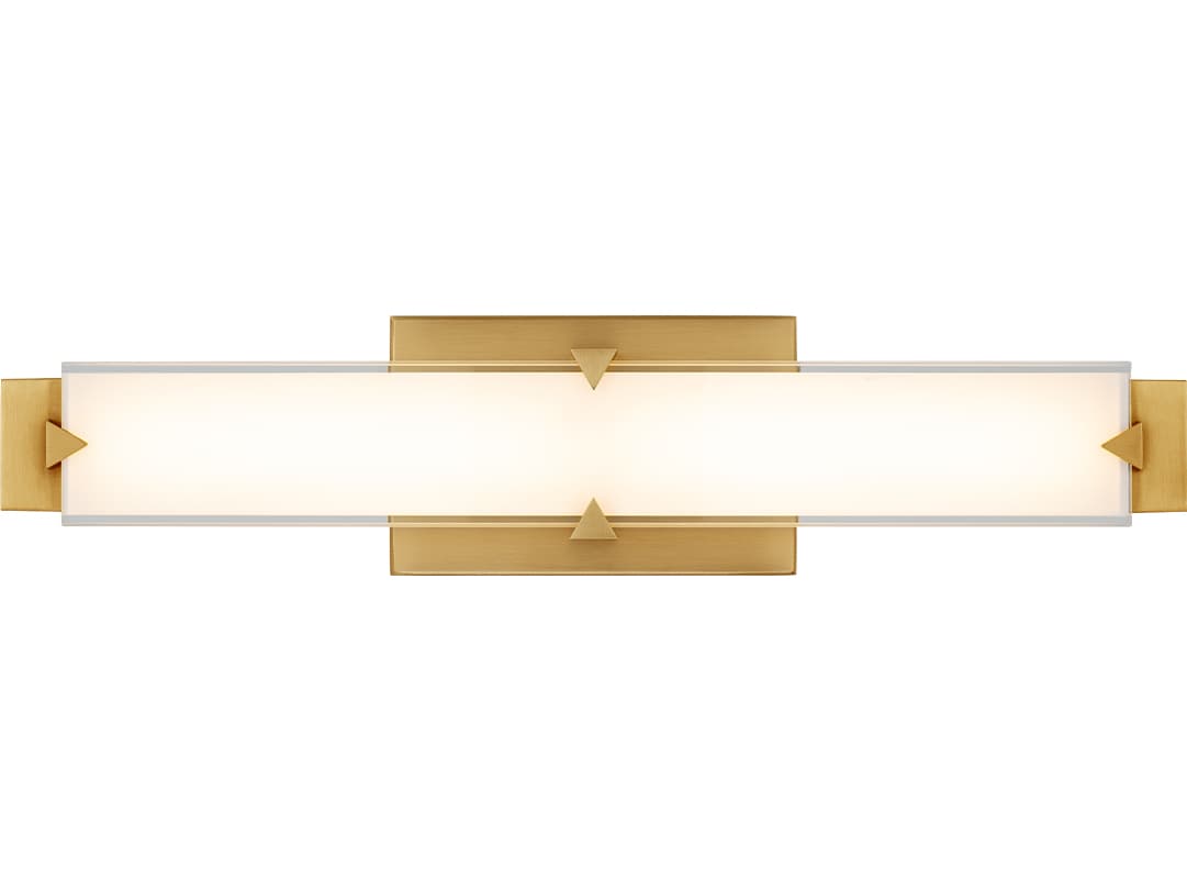 Modern Forms Carlisle 1-Light Aged Brass Vanity Light