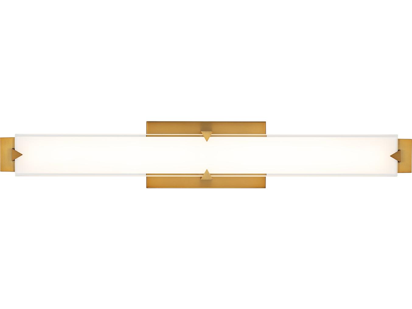 Modern Forms Carlisle 1-Light Aged Brass Vanity Light