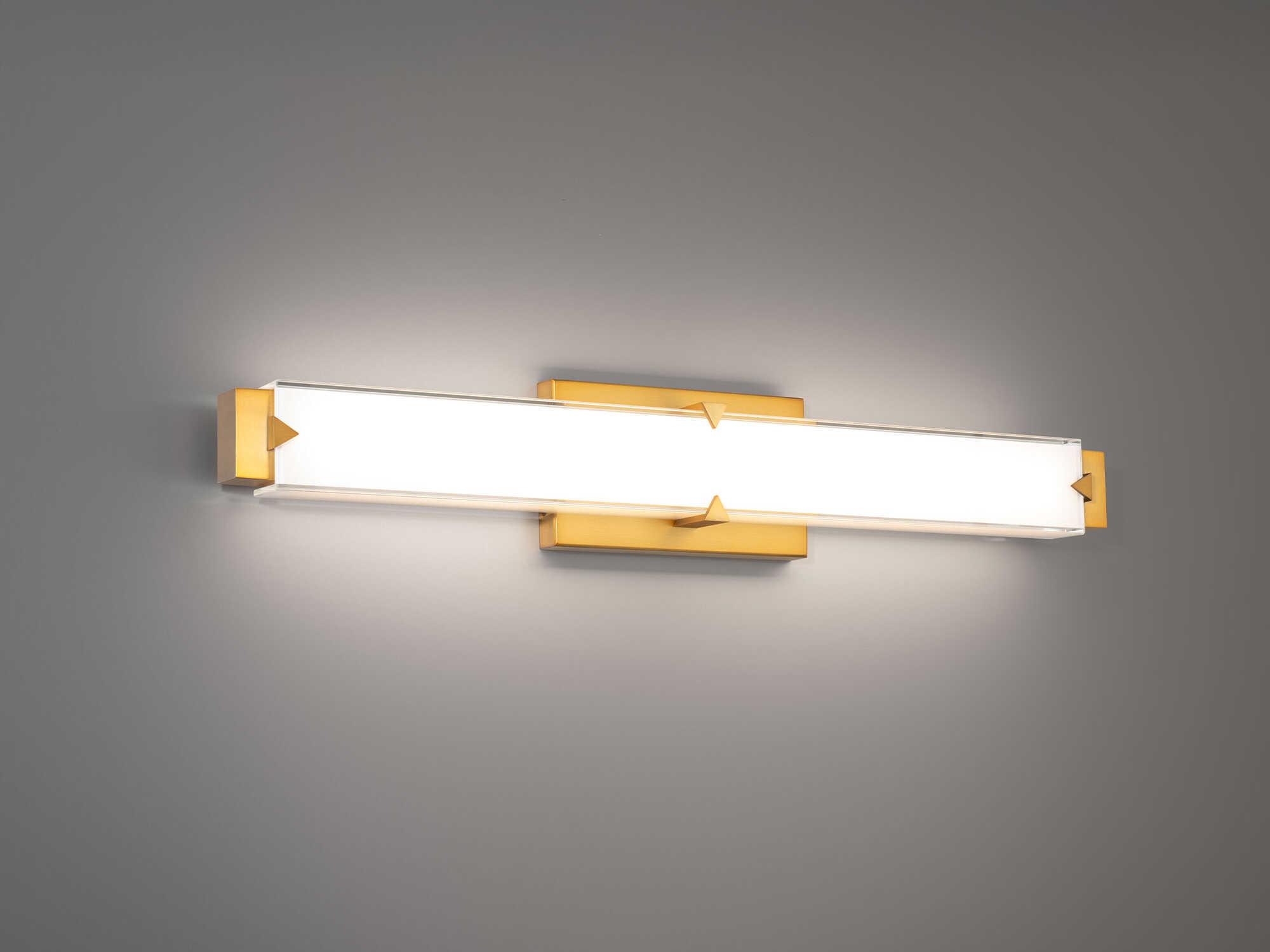 Modern Forms Carlisle 1-Light Aged Brass Vanity Light
