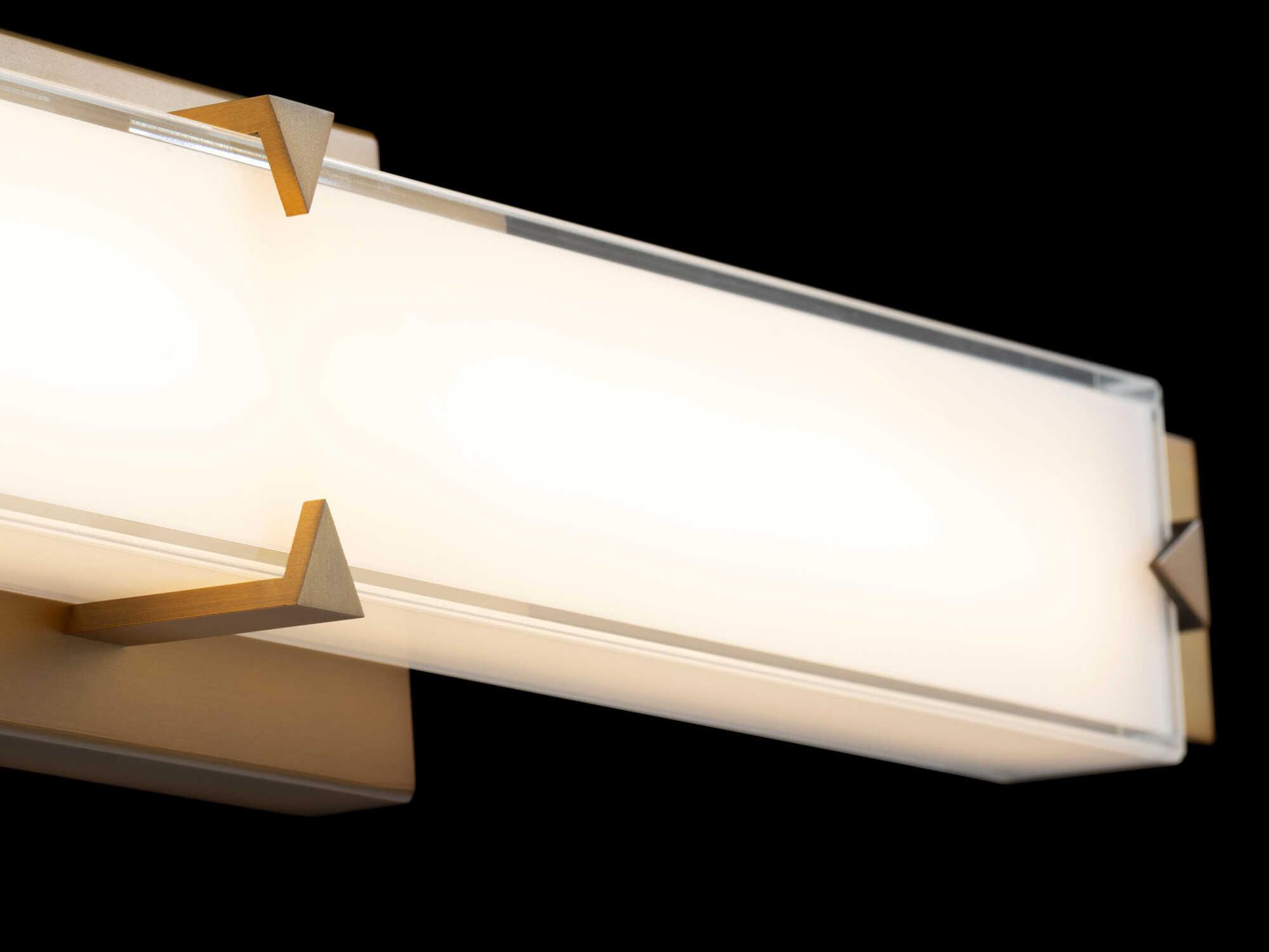 Modern Forms Carlisle 1-Light Aged Brass Vanity Light