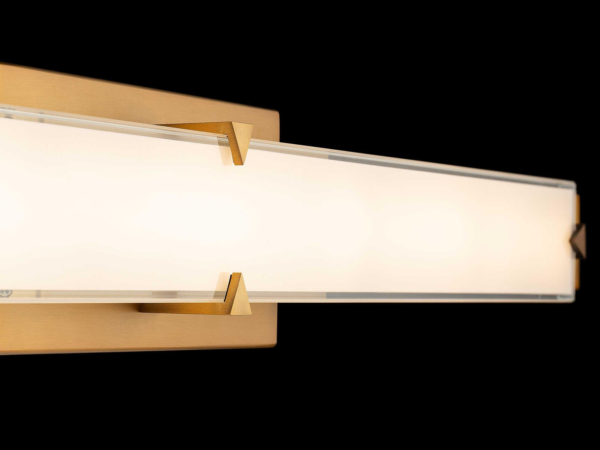 Modern Forms Carlisle 1-Light Aged Brass Vanity Light