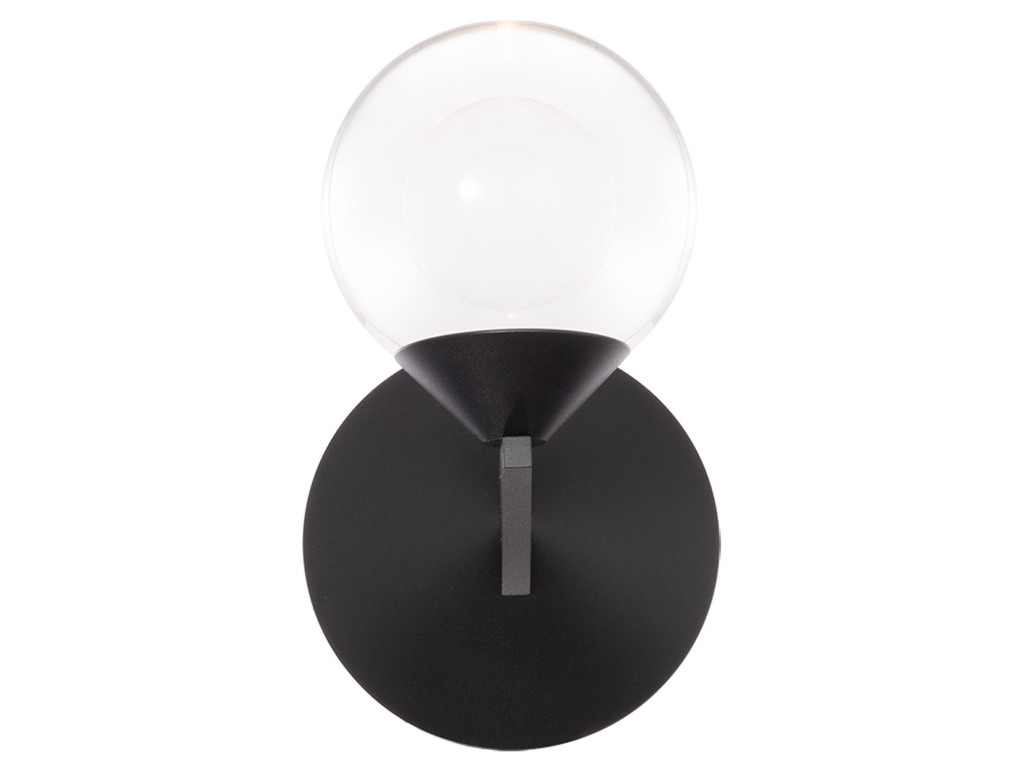 Modern Forms Double Bubble 1-Light Black Crystal LED Wall Sconce