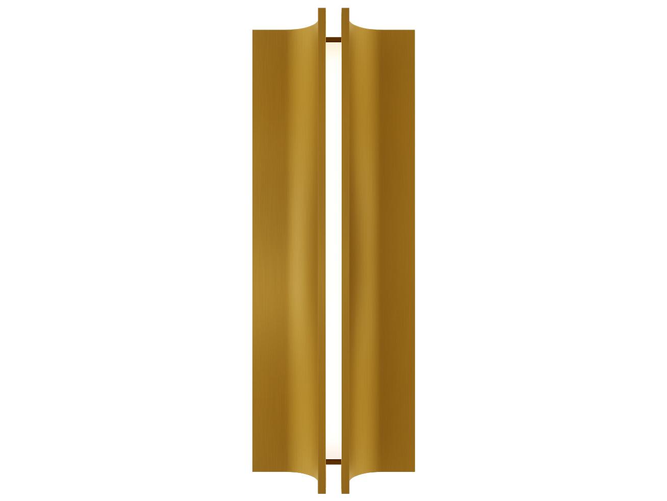 Modern Forms Strait 1-Light Aged Brass Wall Sconce