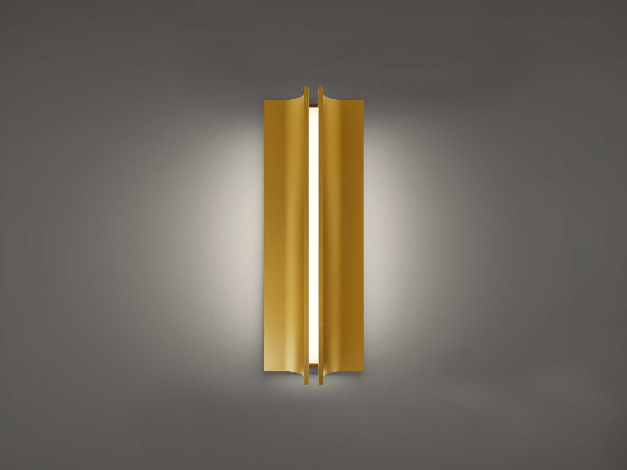 Modern Forms Strait 1-Light Aged Brass Wall Sconce