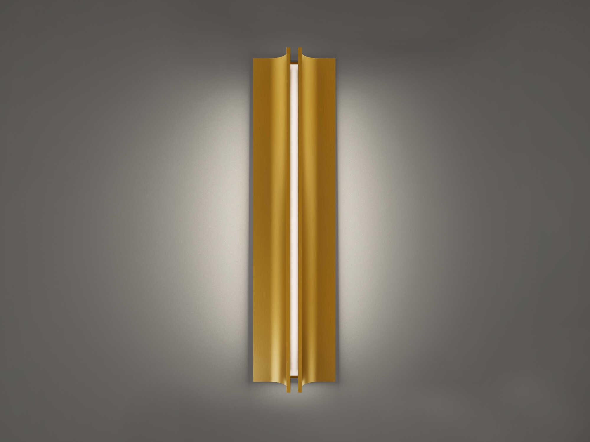 Modern Forms Strait 1-Light Aged Brass Wall Sconce