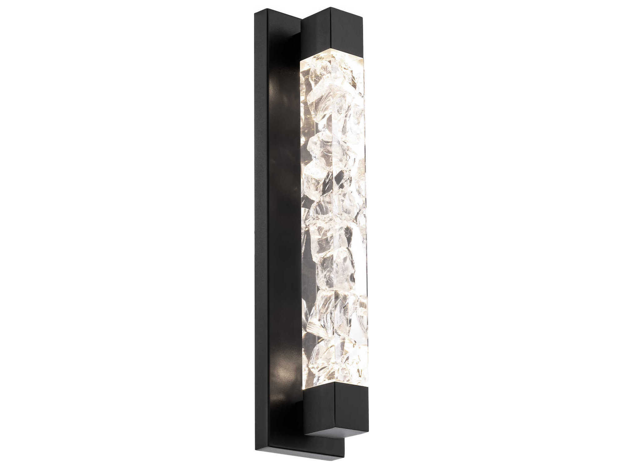 Modern Forms Terra 1-Light Black Crystal LED Vanity Light