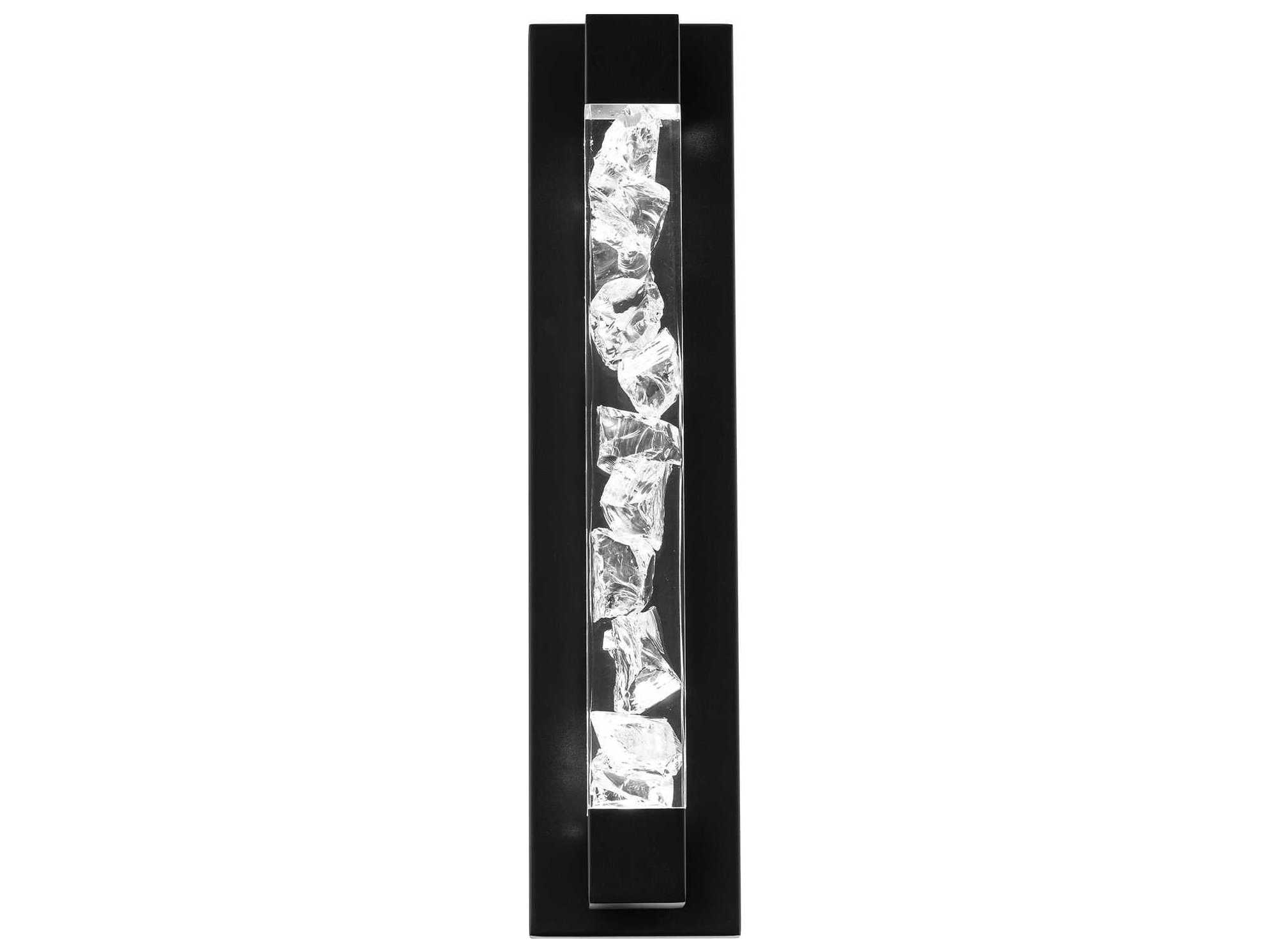 Modern Forms Terra 1-Light Black Crystal LED Vanity Light